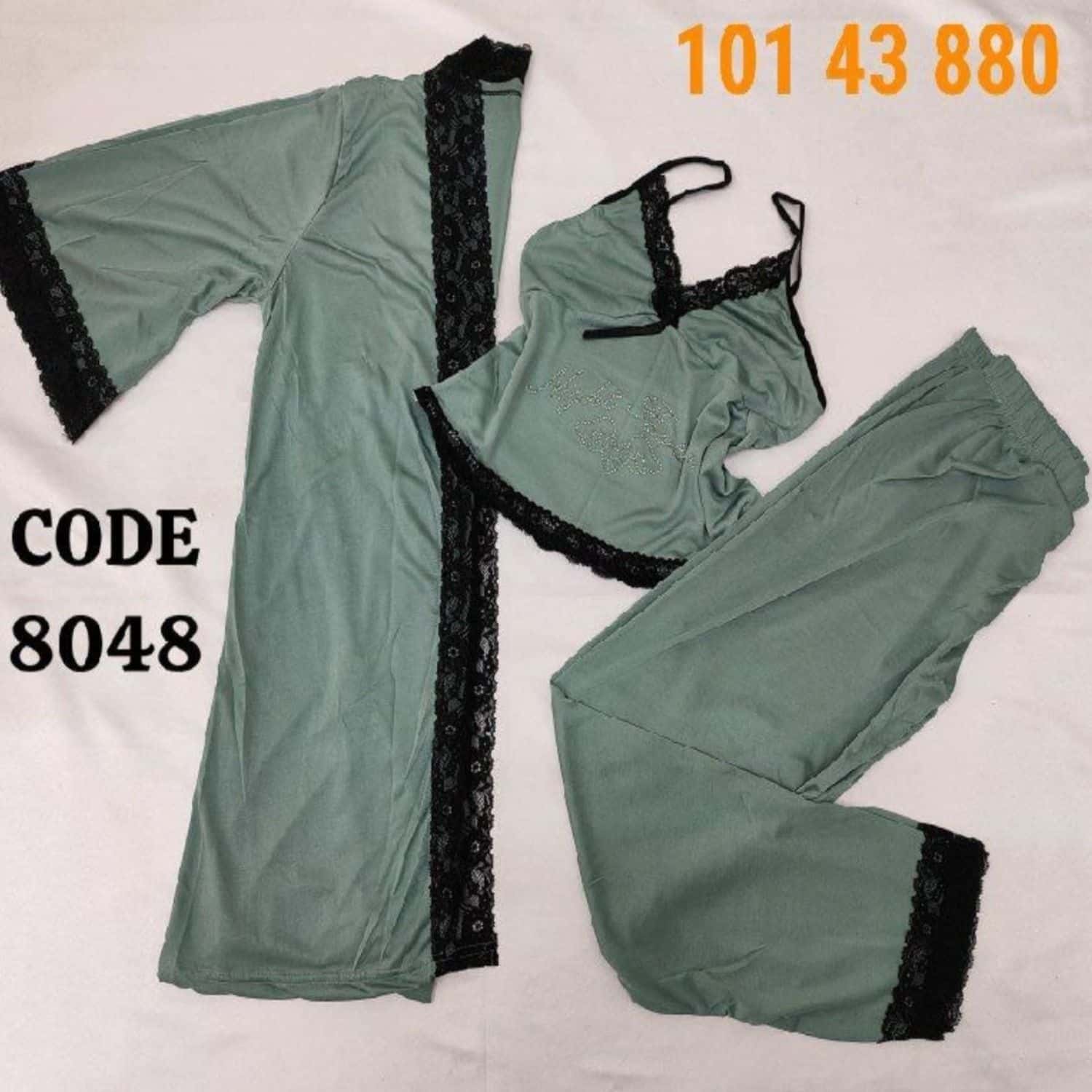 بيجامة 3 قطع كيمون 8048-F 2