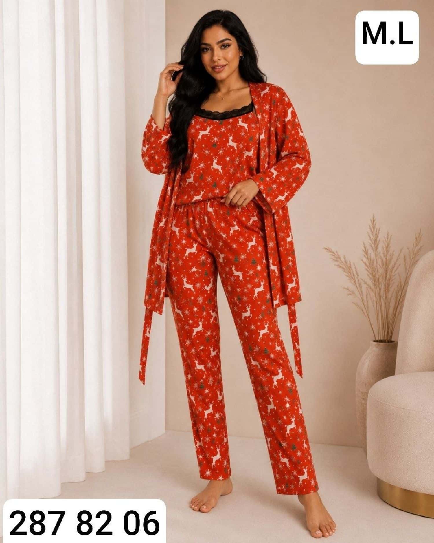 بيجامة 3 قطع كيمون PS-6050 2