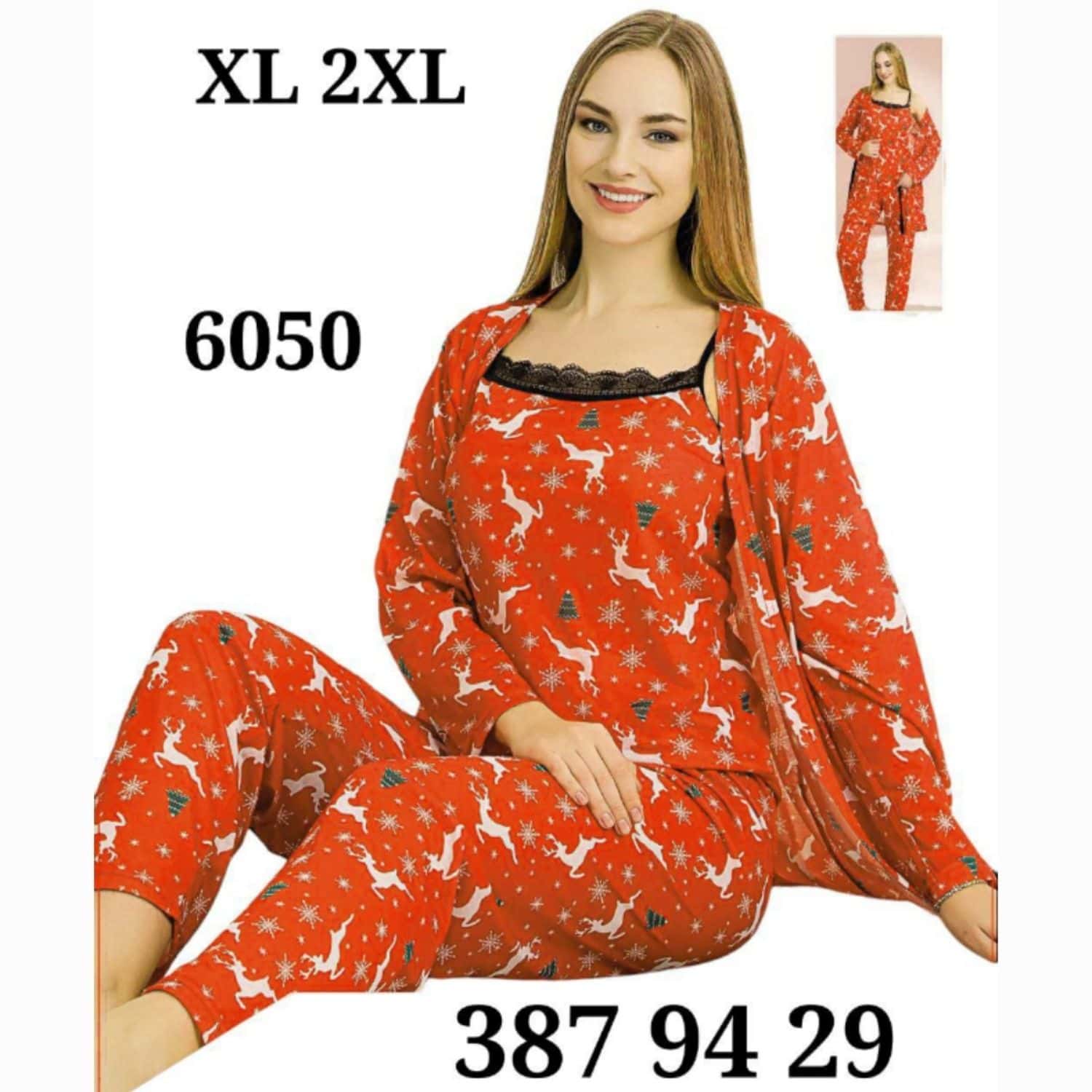 بيجامة 3 قطع كيمون PS-6050 1