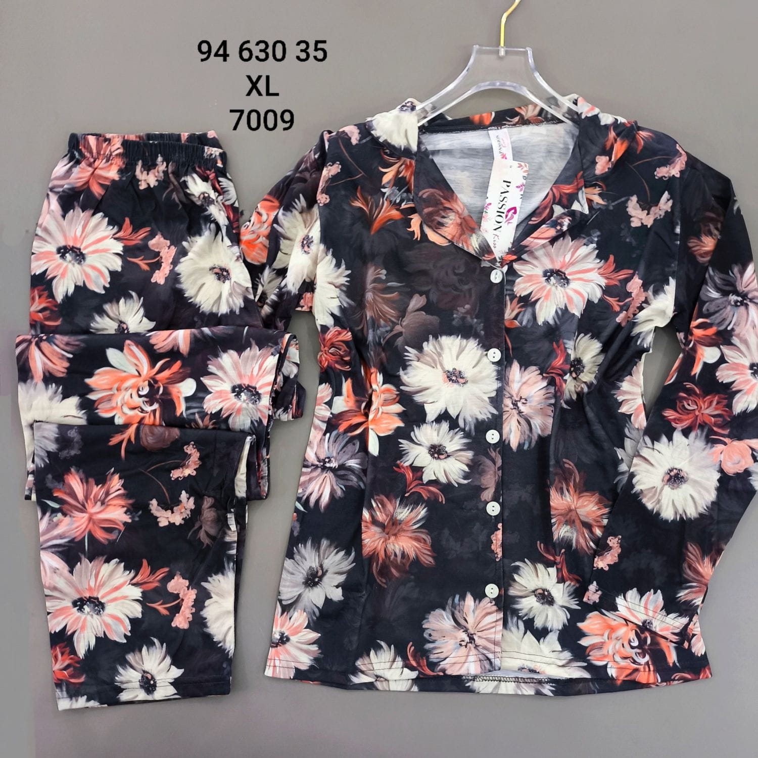 بيجامة كم زرار PS-7009