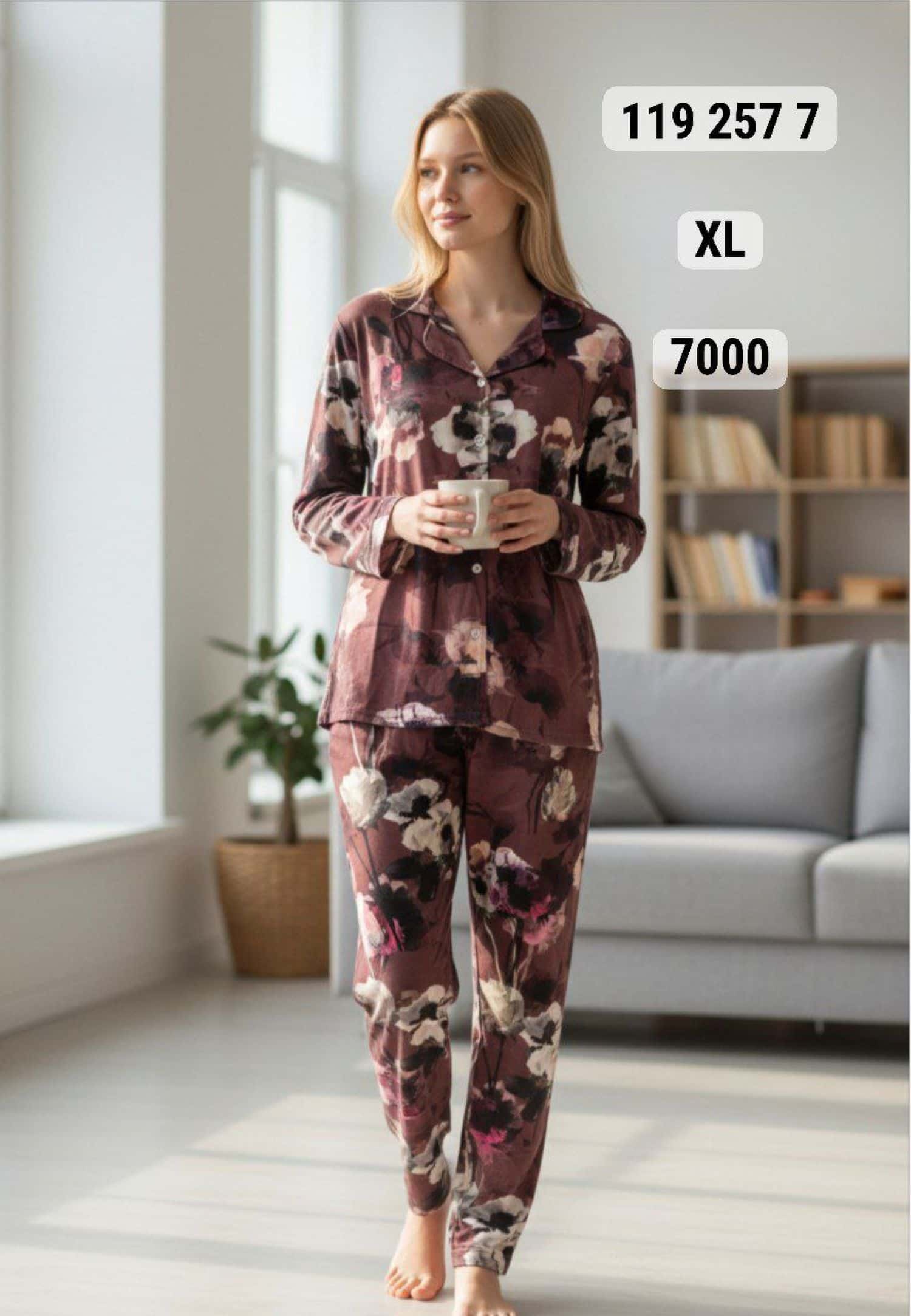 بيجامة كم زرار PS-7000 10