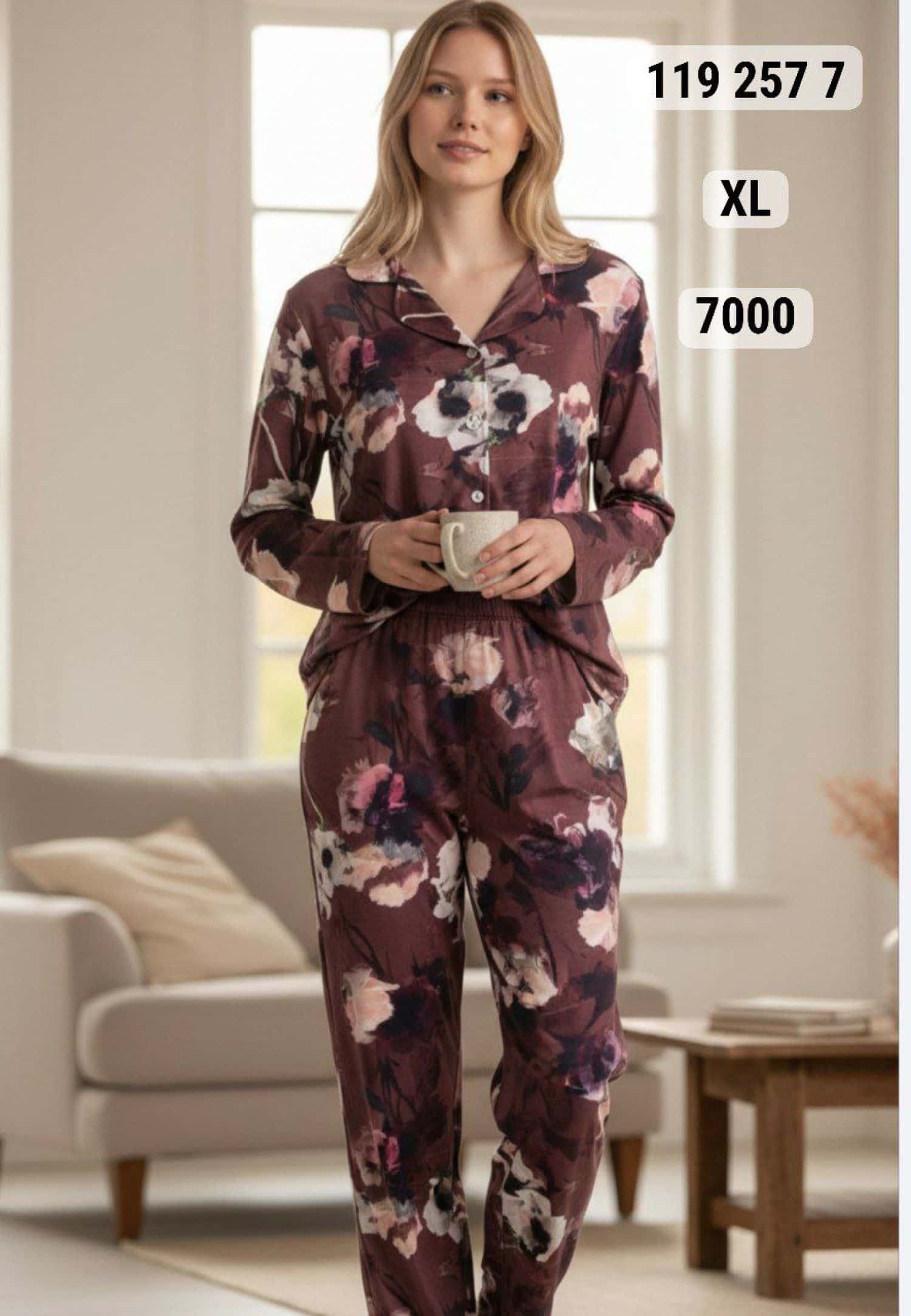 بيجامة كم زرار PS-7000 9