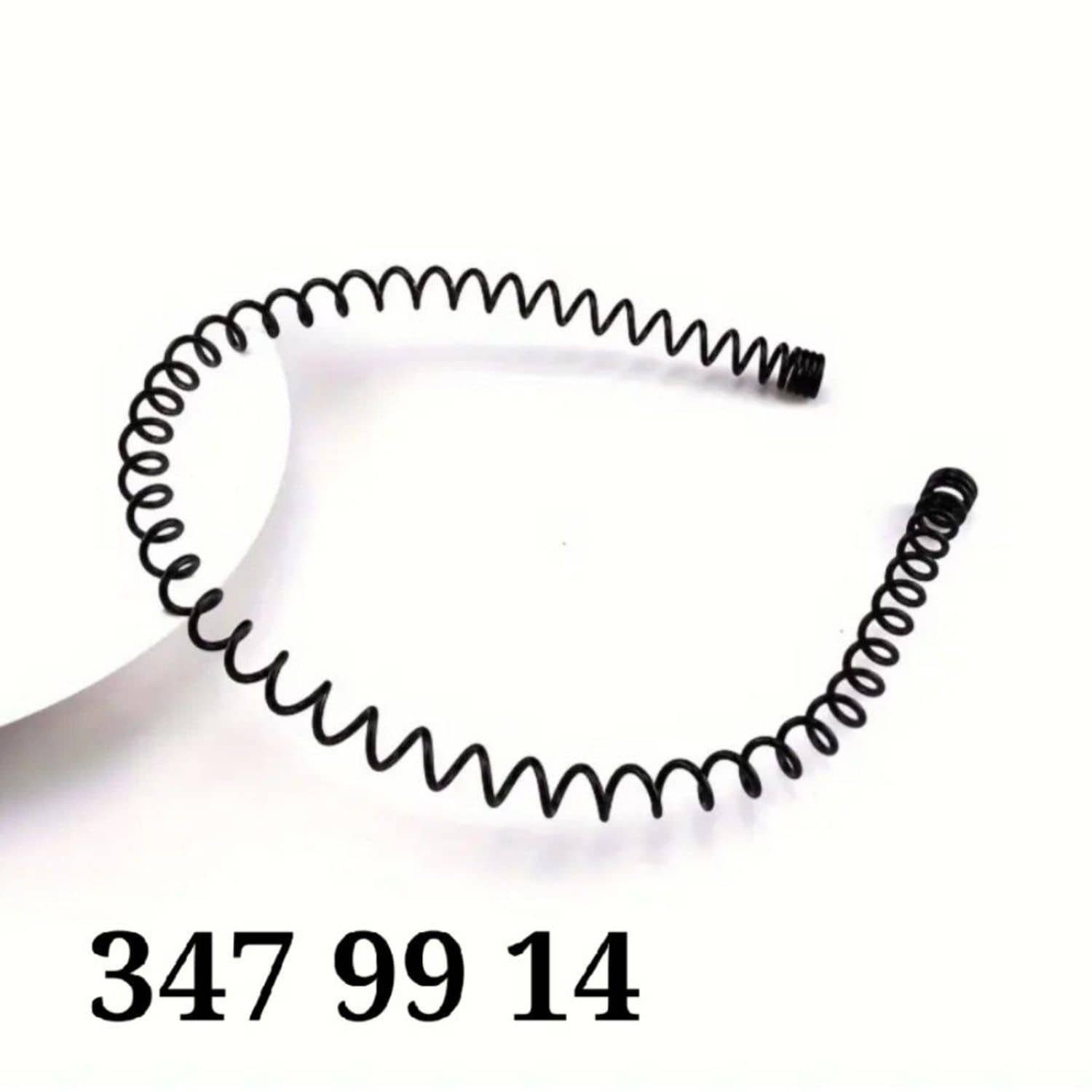 Spiral metal saç tacı