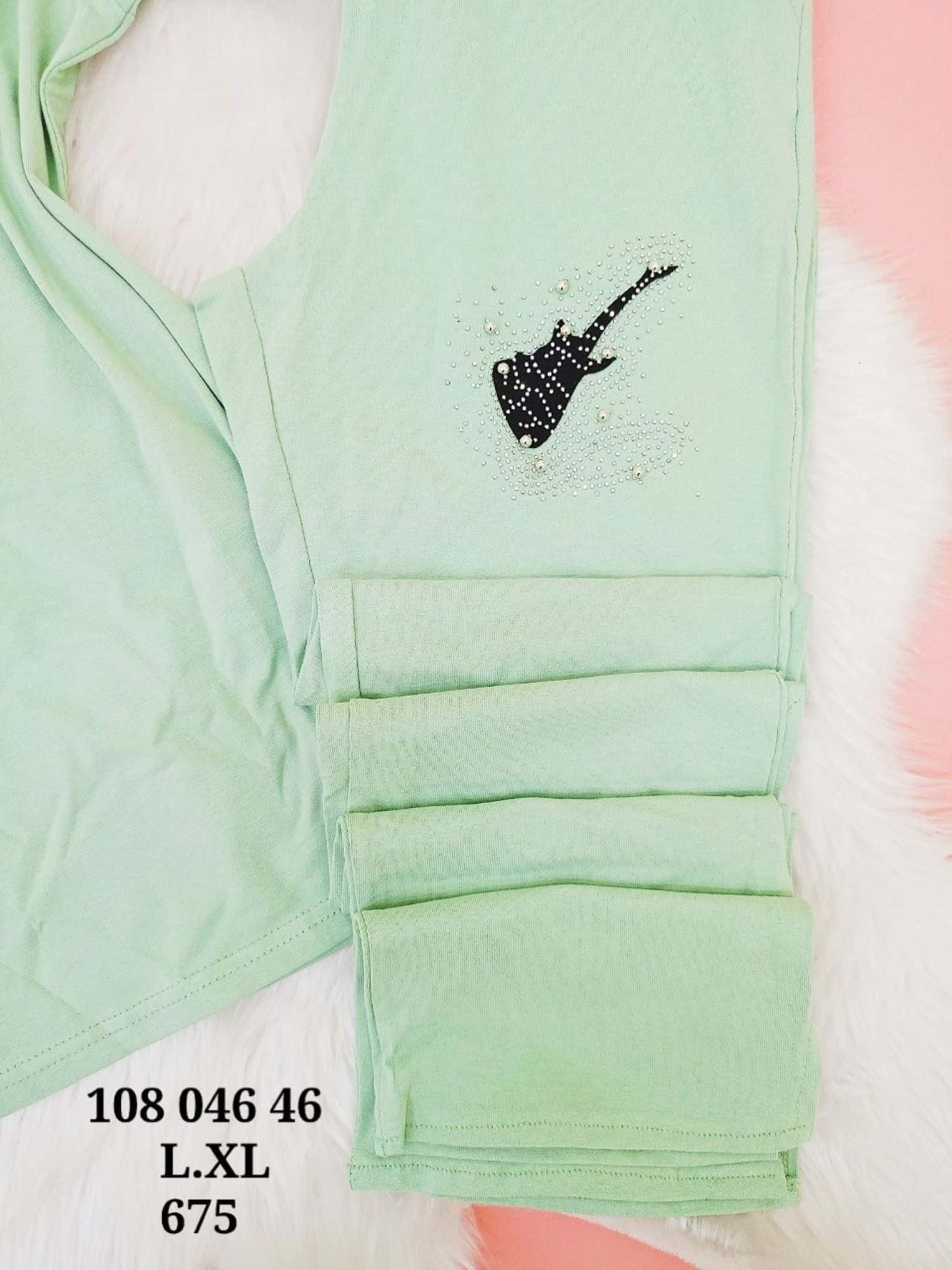 بيجامة نص كم D675 7
