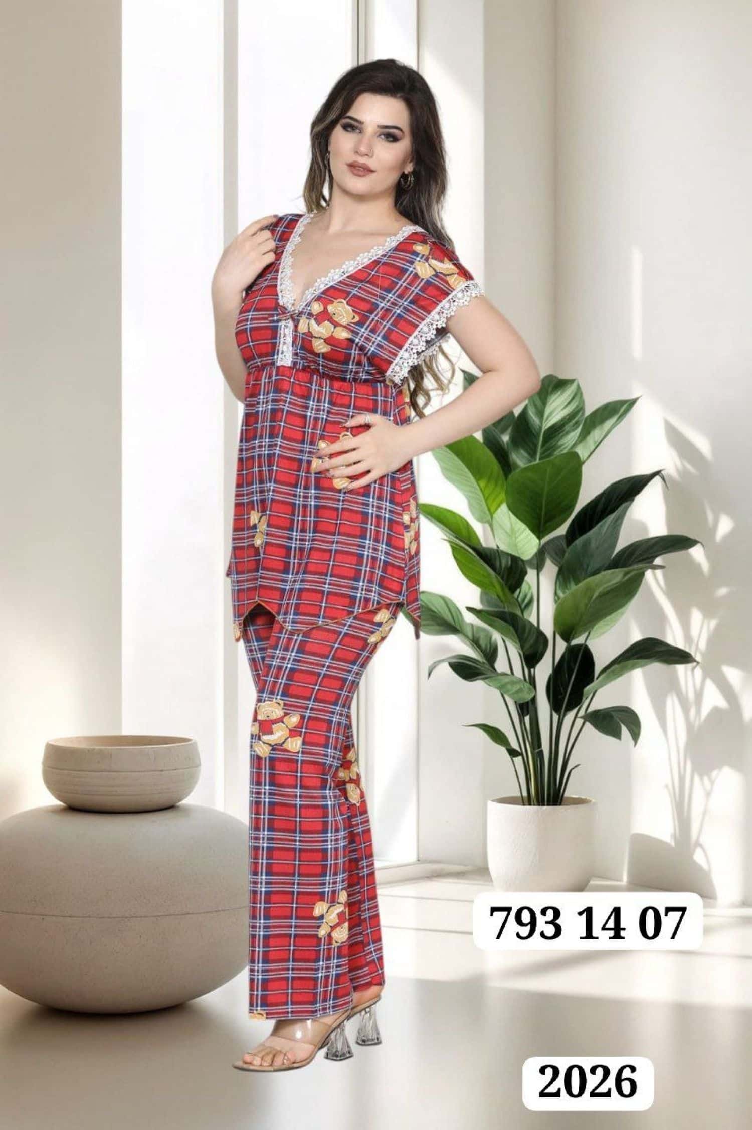 بيجامة دانتيل زمة 2026 2