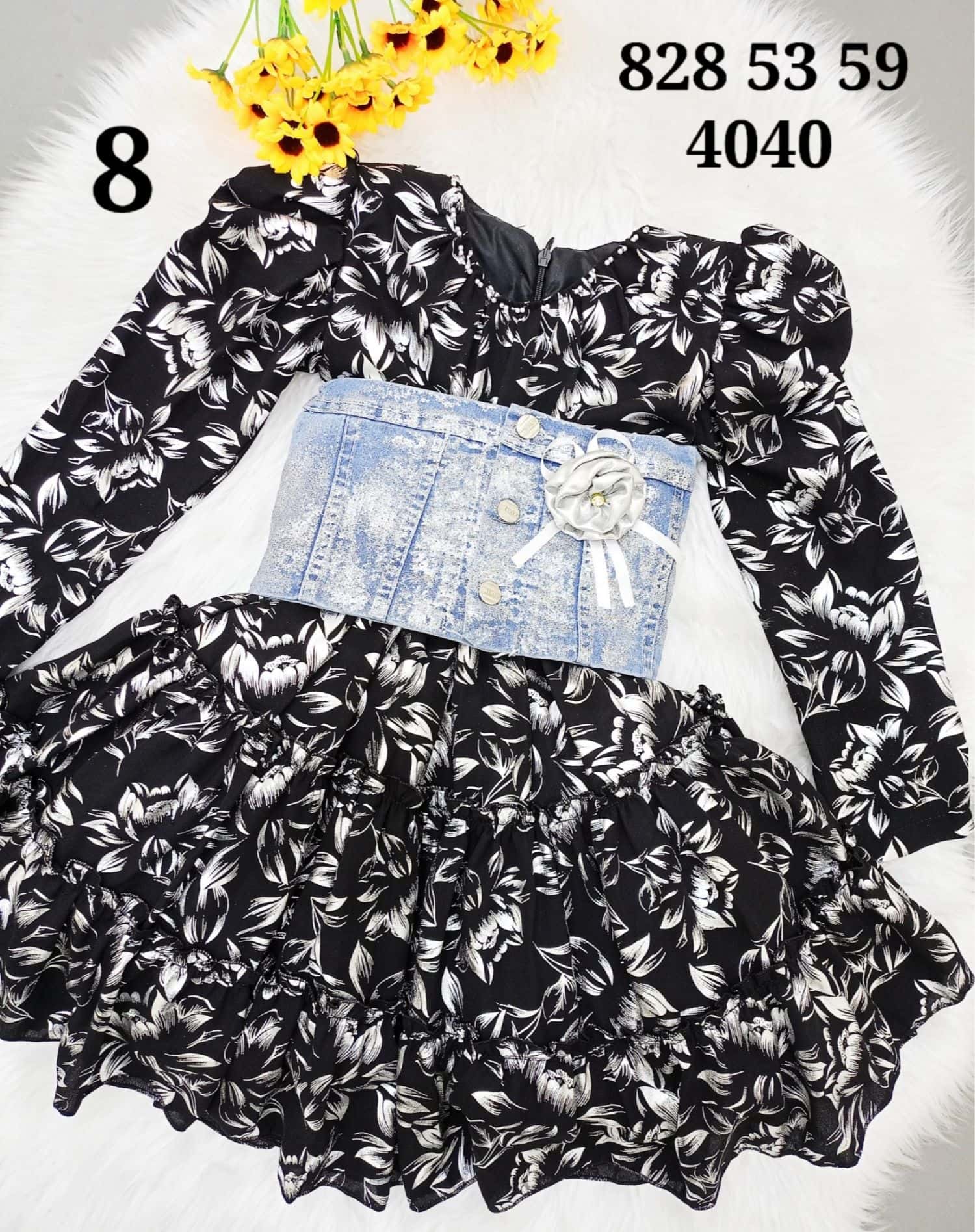 فستان بناتي 4040-SA 6