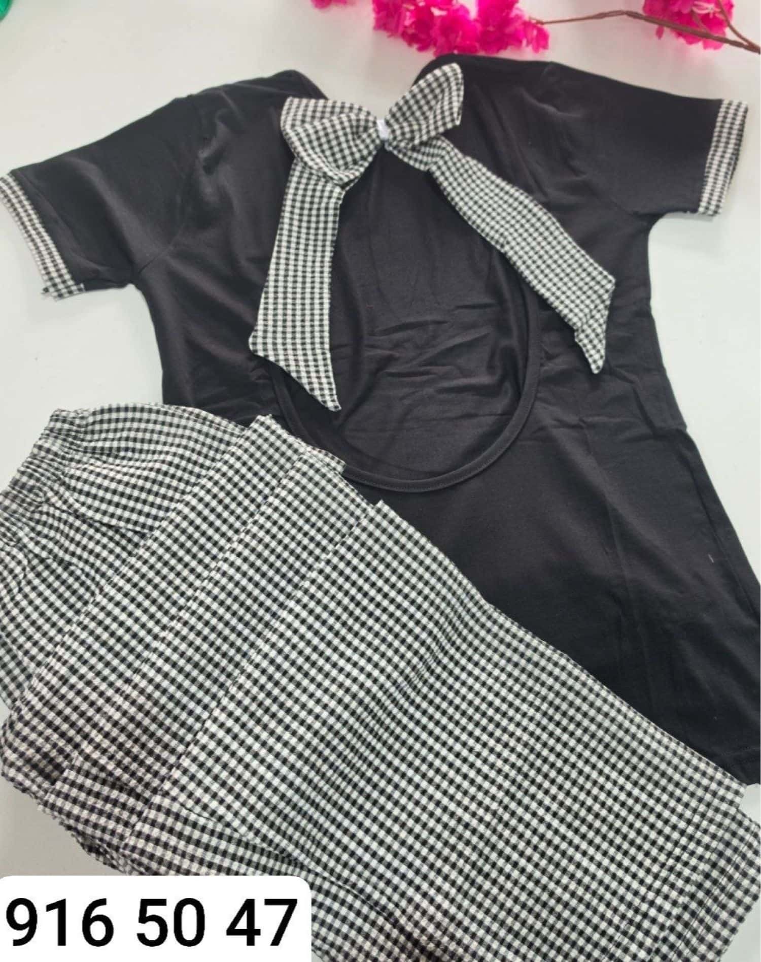 بيجامة نص كم ريبانة BL-1366 2