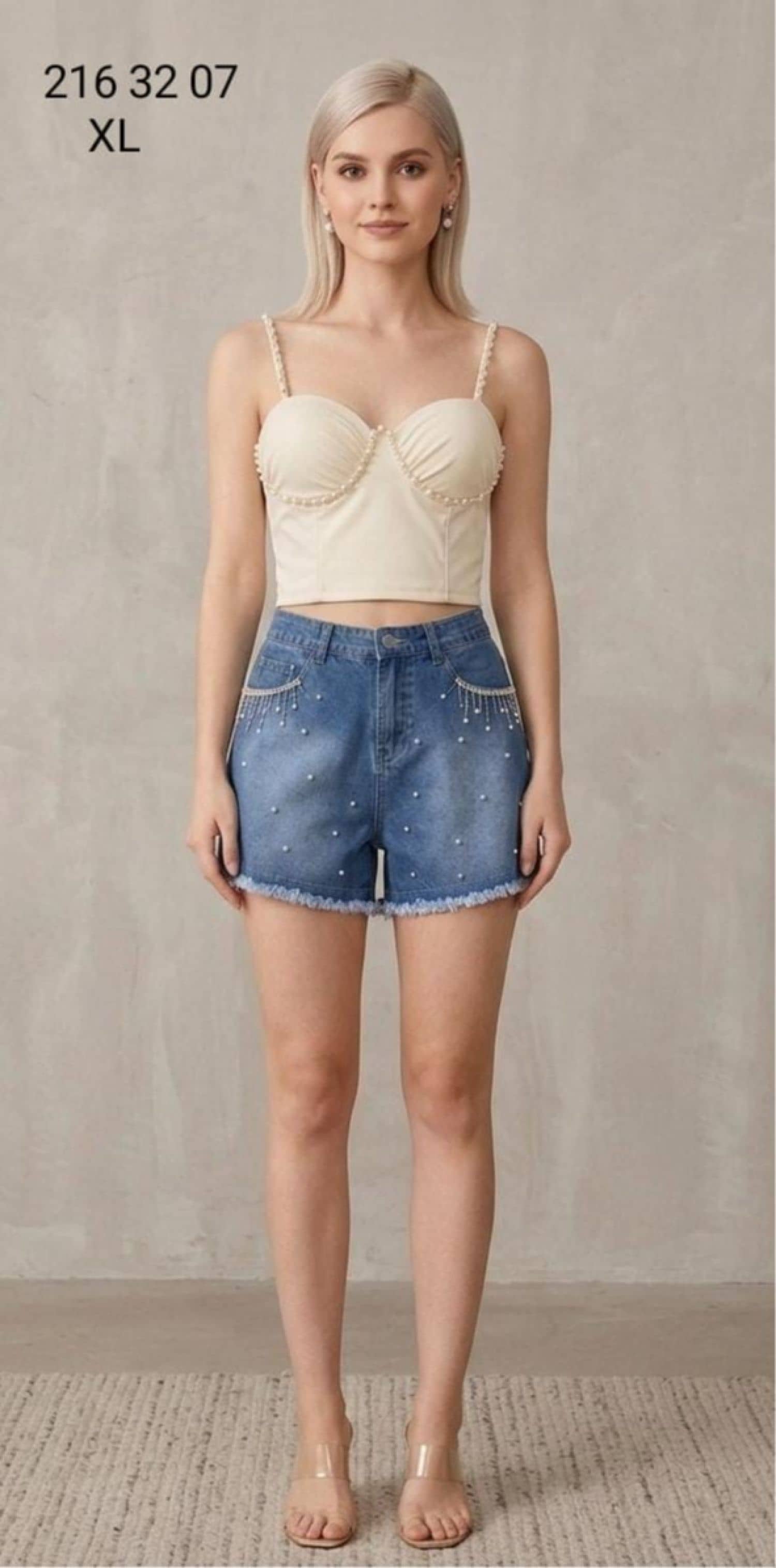 Lulu Denim Shorts Set SE