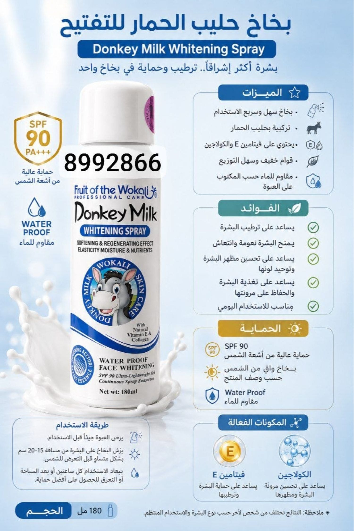 بخاخ تفتيح البشرة Milk