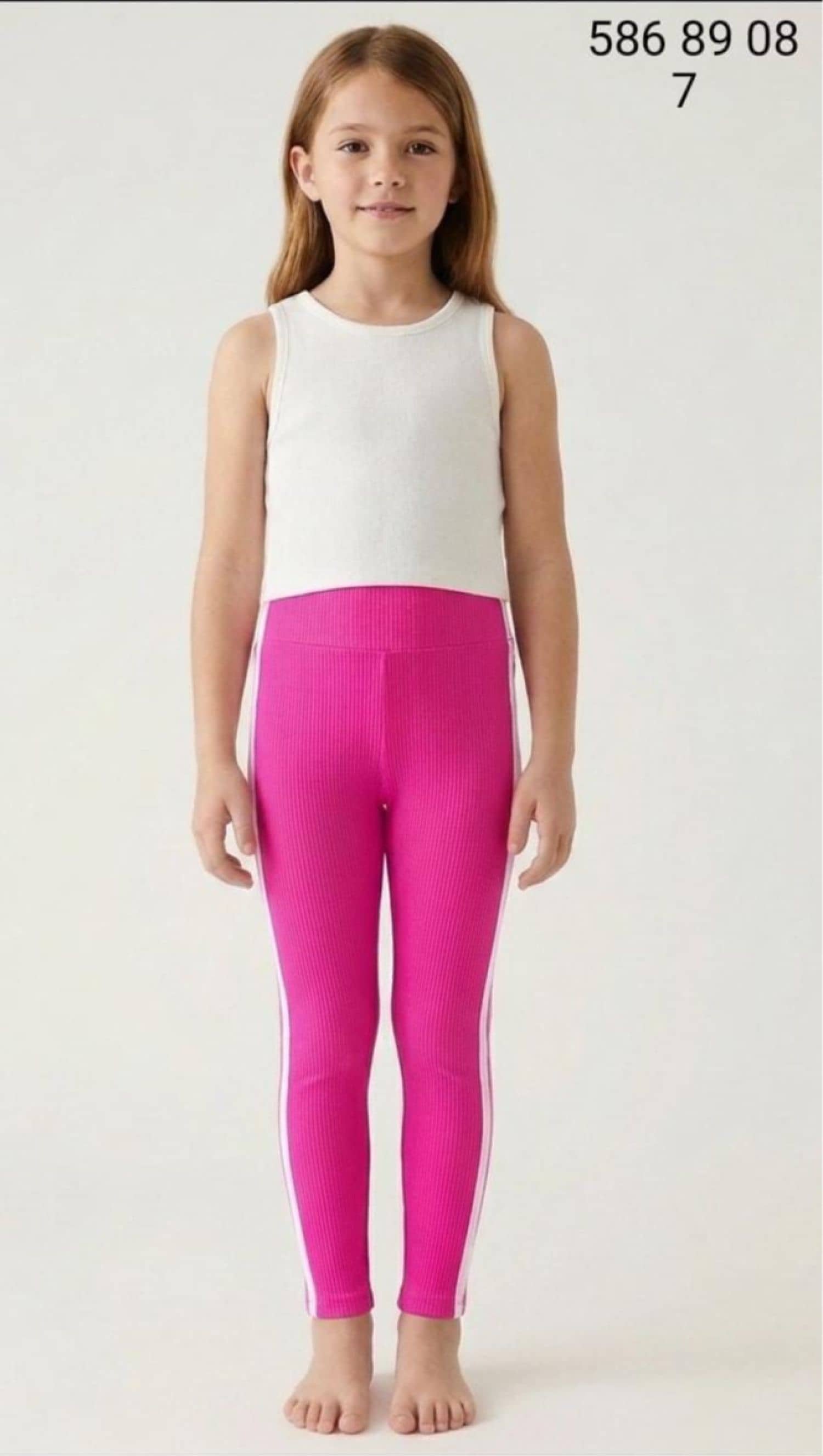 Girls' Ribbed Leggings