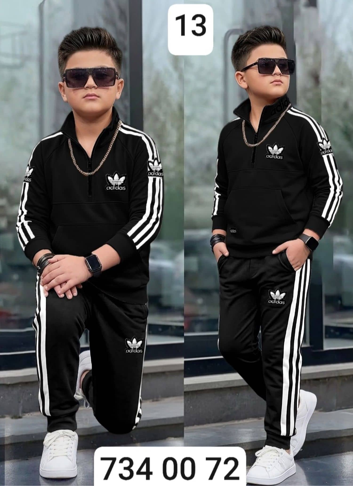 بيجامة ولادي محير ماليزي adidas