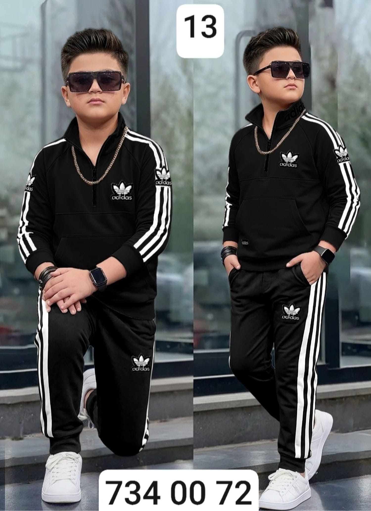 بيجامة ولادي محير ماليزي adidas
