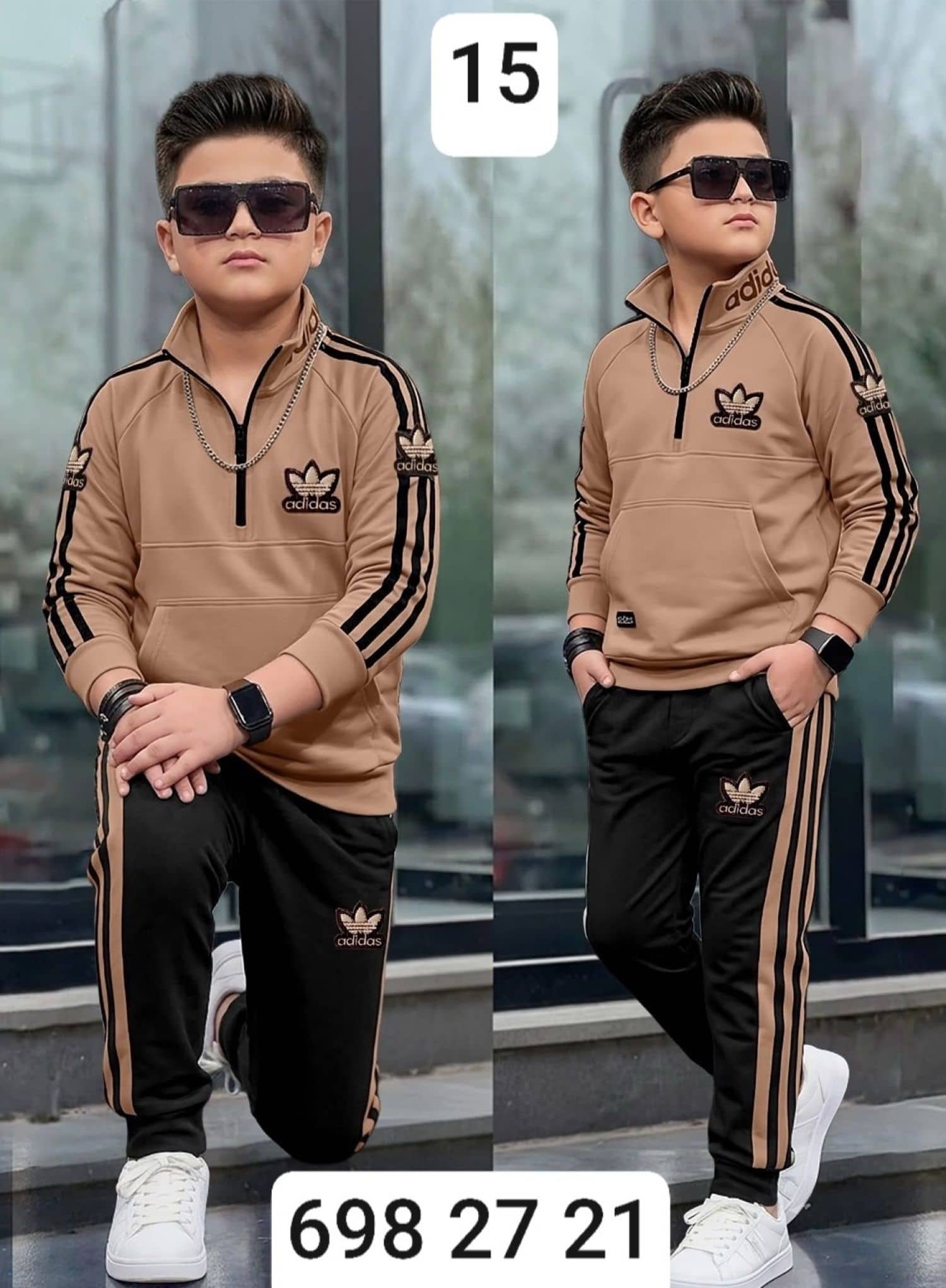 بيجامة ولادي محير ماليزي adidas