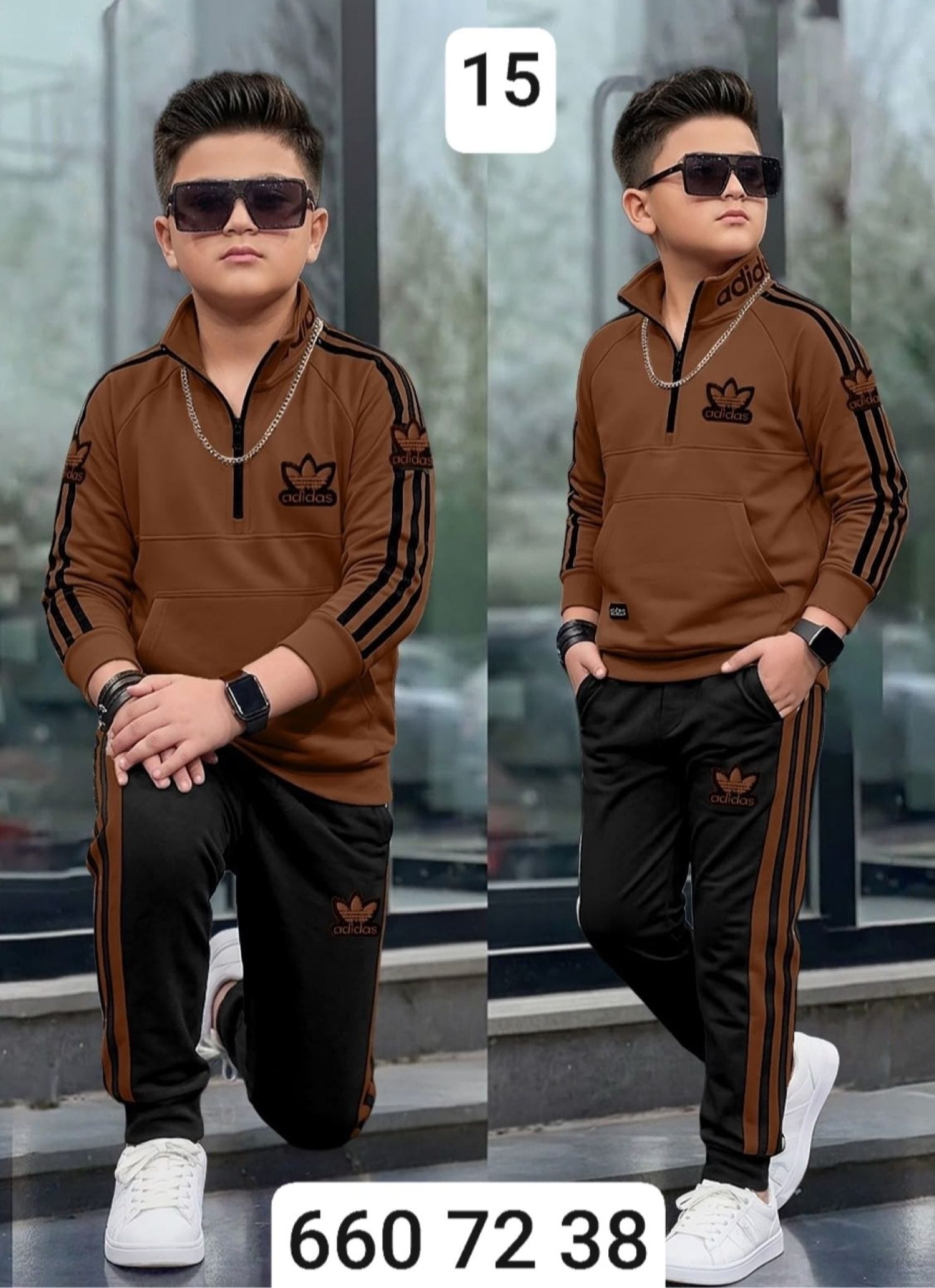 بيجامة ولادي محير ماليزي adidas