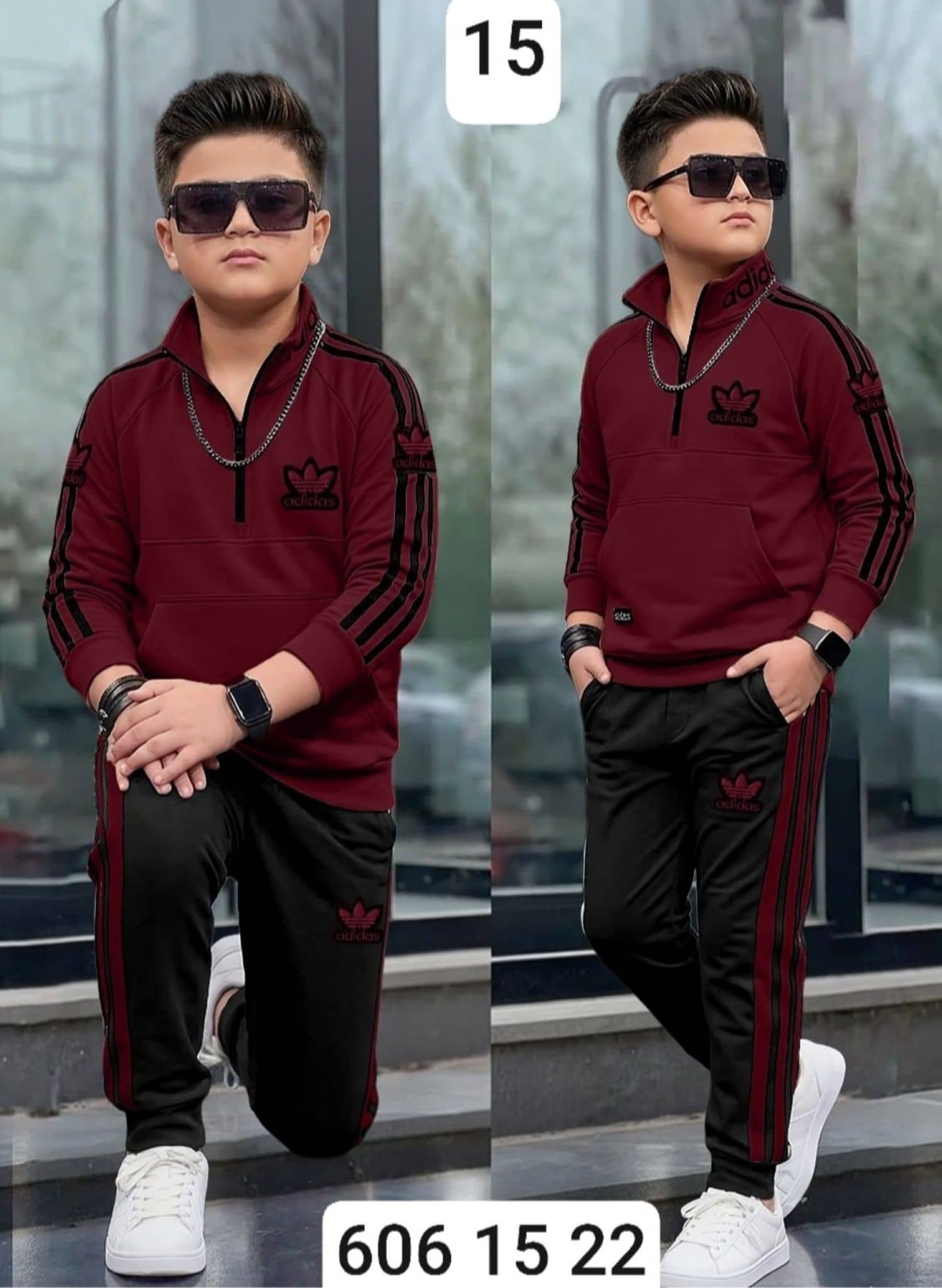 بيجامة ولادي محير ماليزي adidas