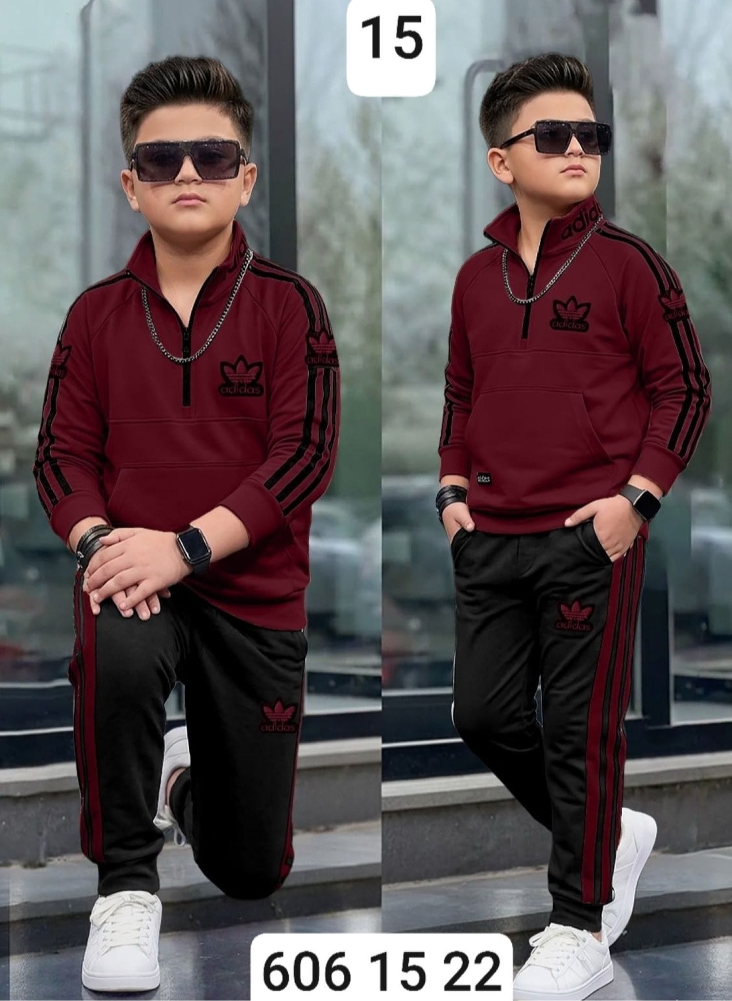 بيجامة ولادي محير ماليزي adidas