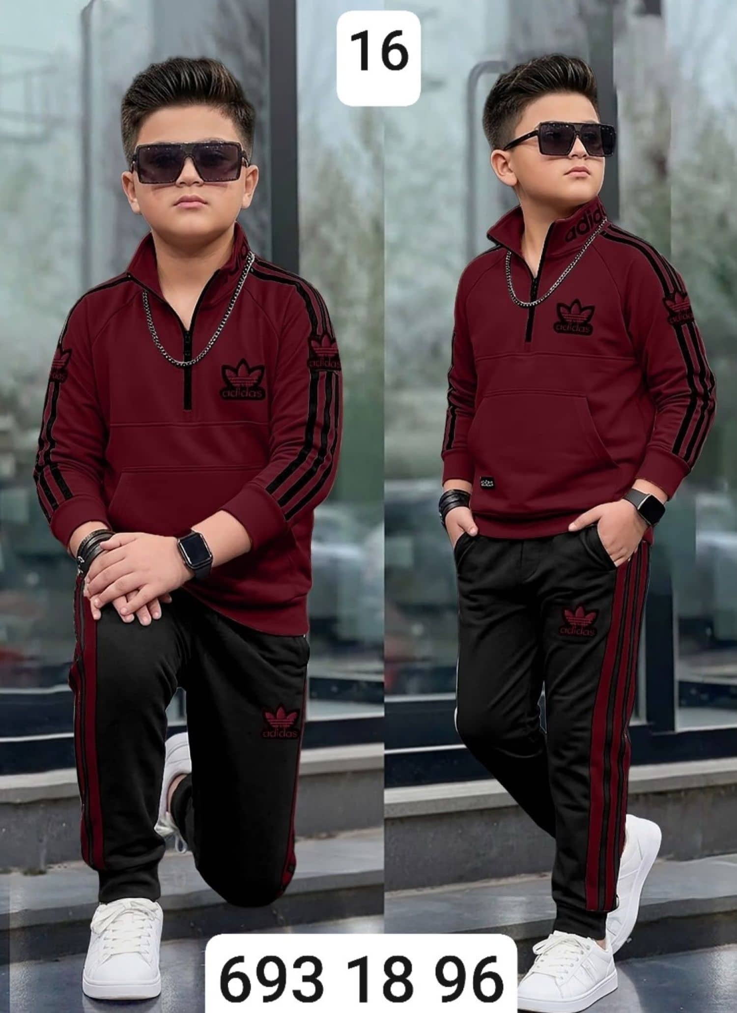 بيجامة ولادي محير ماليزي adidas