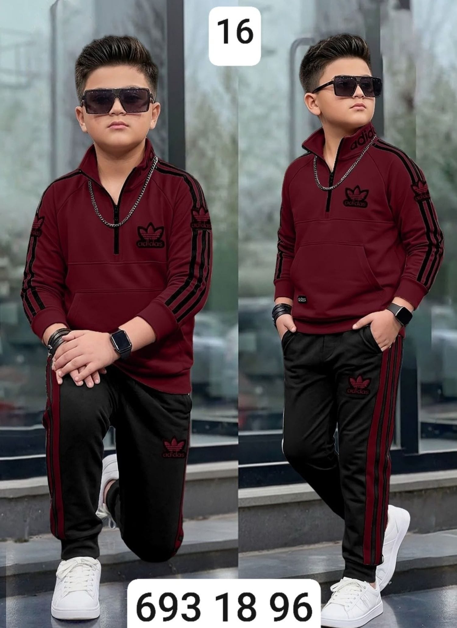 بيجامة ولادي محير ماليزي adidas