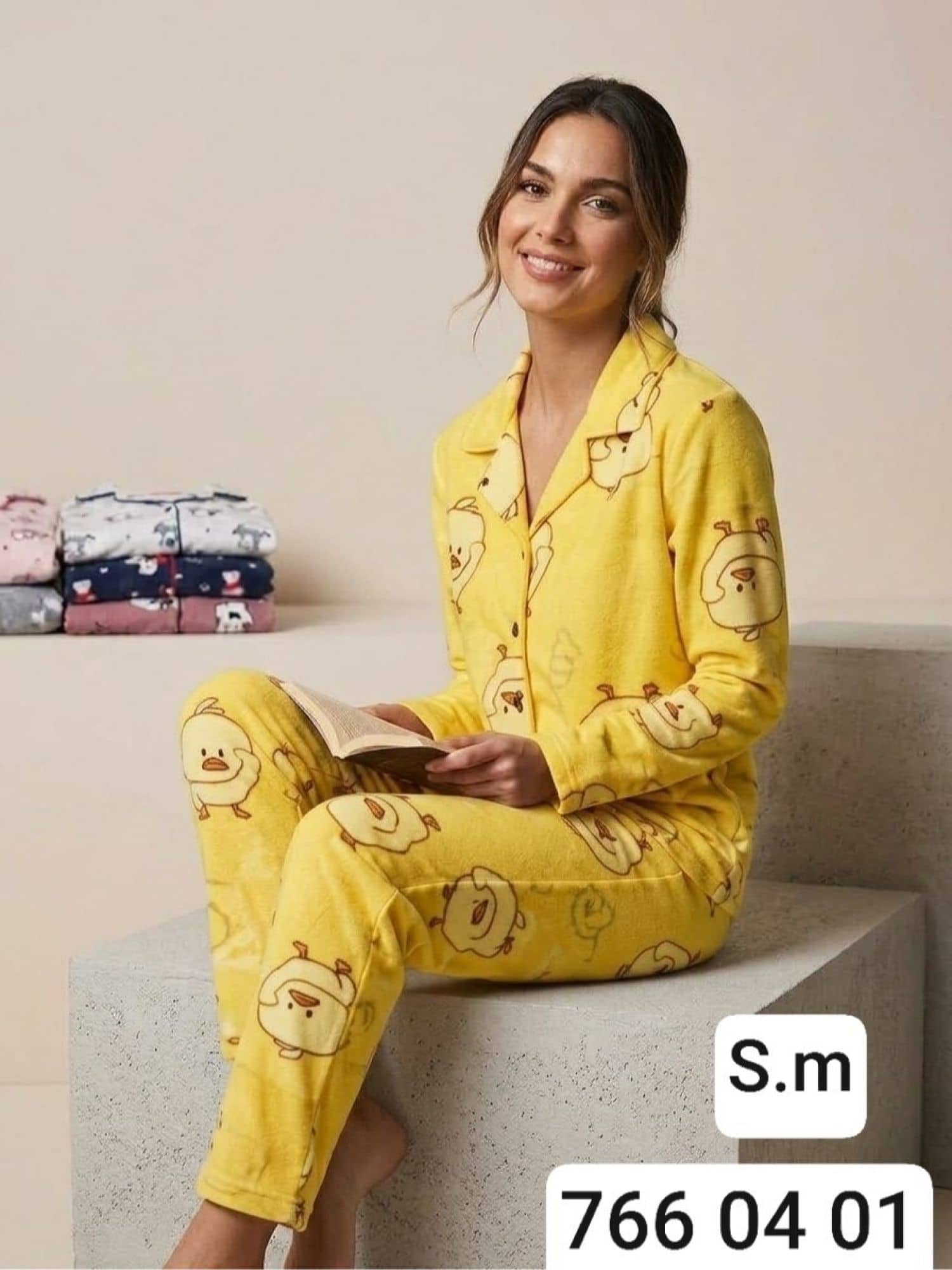 SUET-8400 Düğme Kollu Pijama