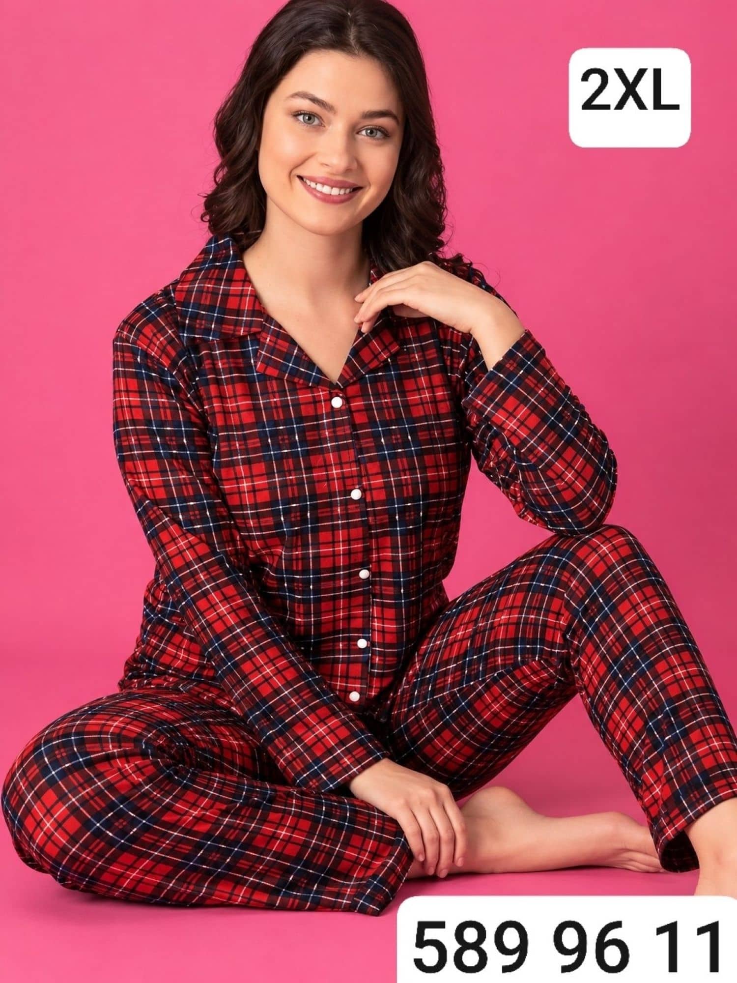 SUET-8400 Button Sleeve Pajama