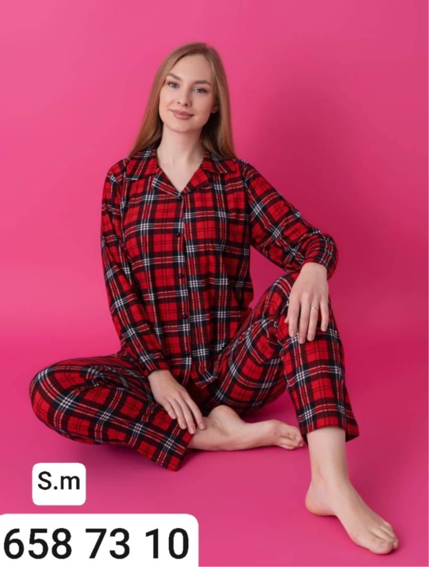 SUET-8400 Düğme Kollu Pijama
