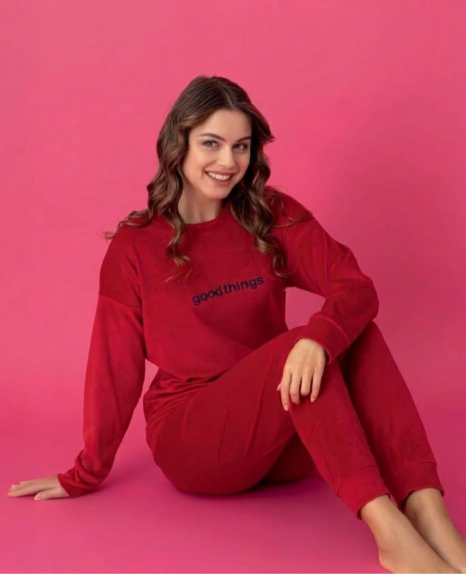 Düz Kadife Pijama KA-7000