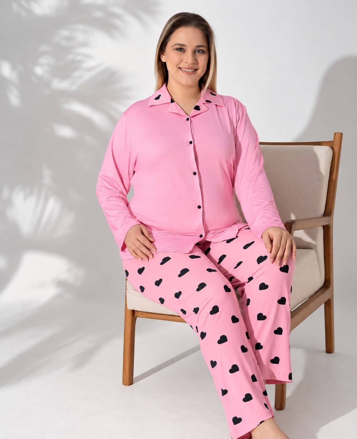 Jumbo Button Sleeve Pajama MAV-7000