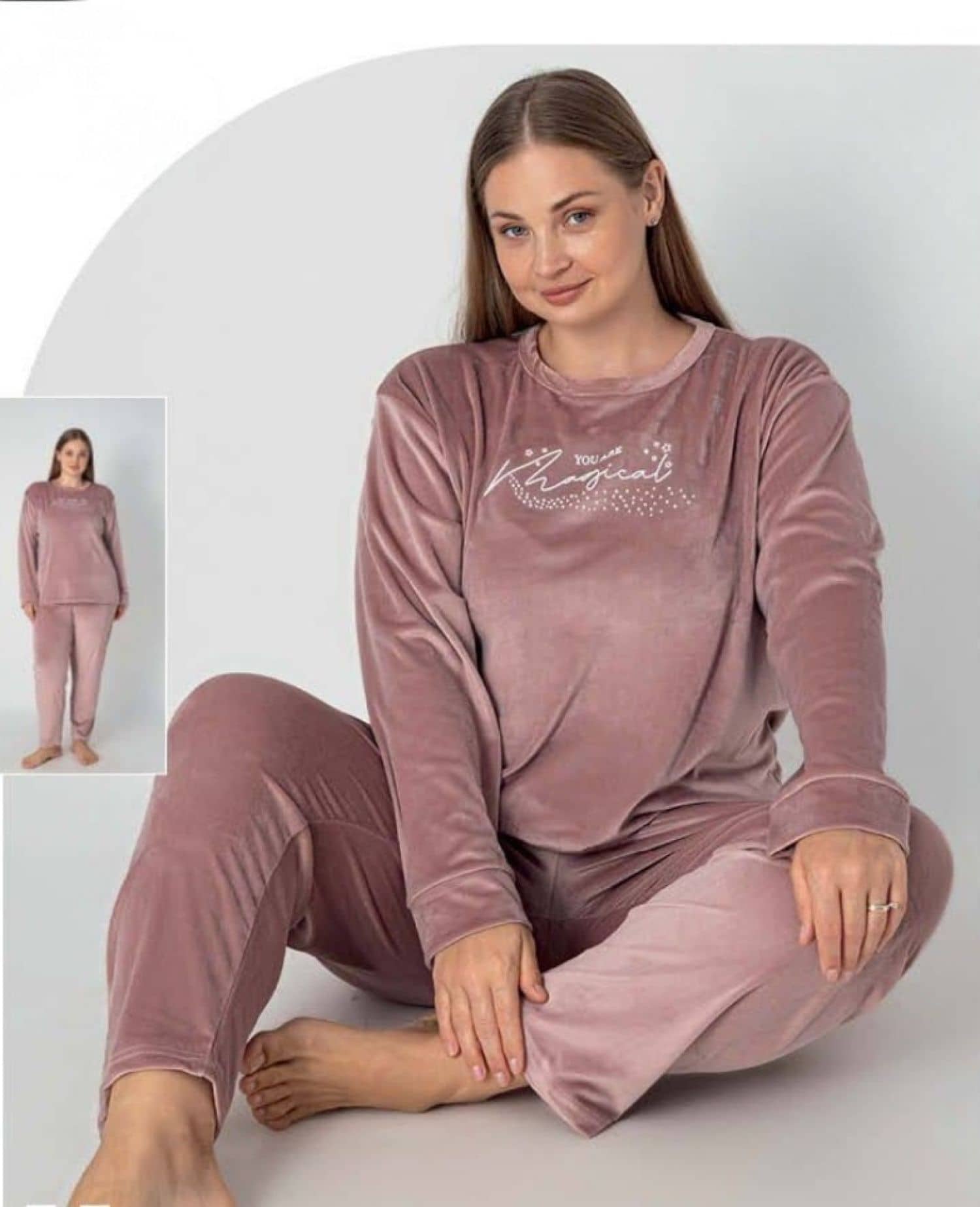 Jumbo Velvet Pajamas B-101