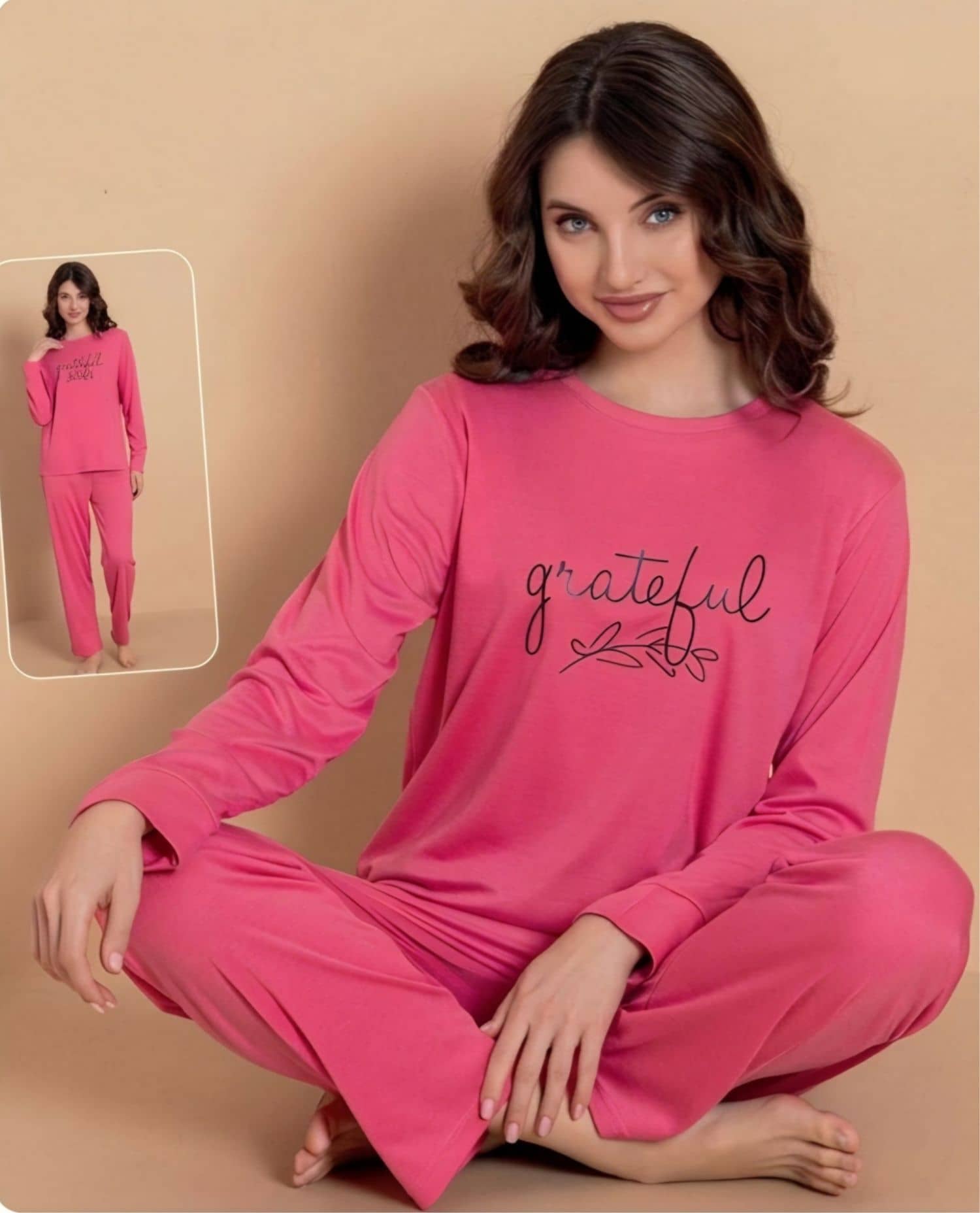 Uzun Kollu Pijama MD-2000