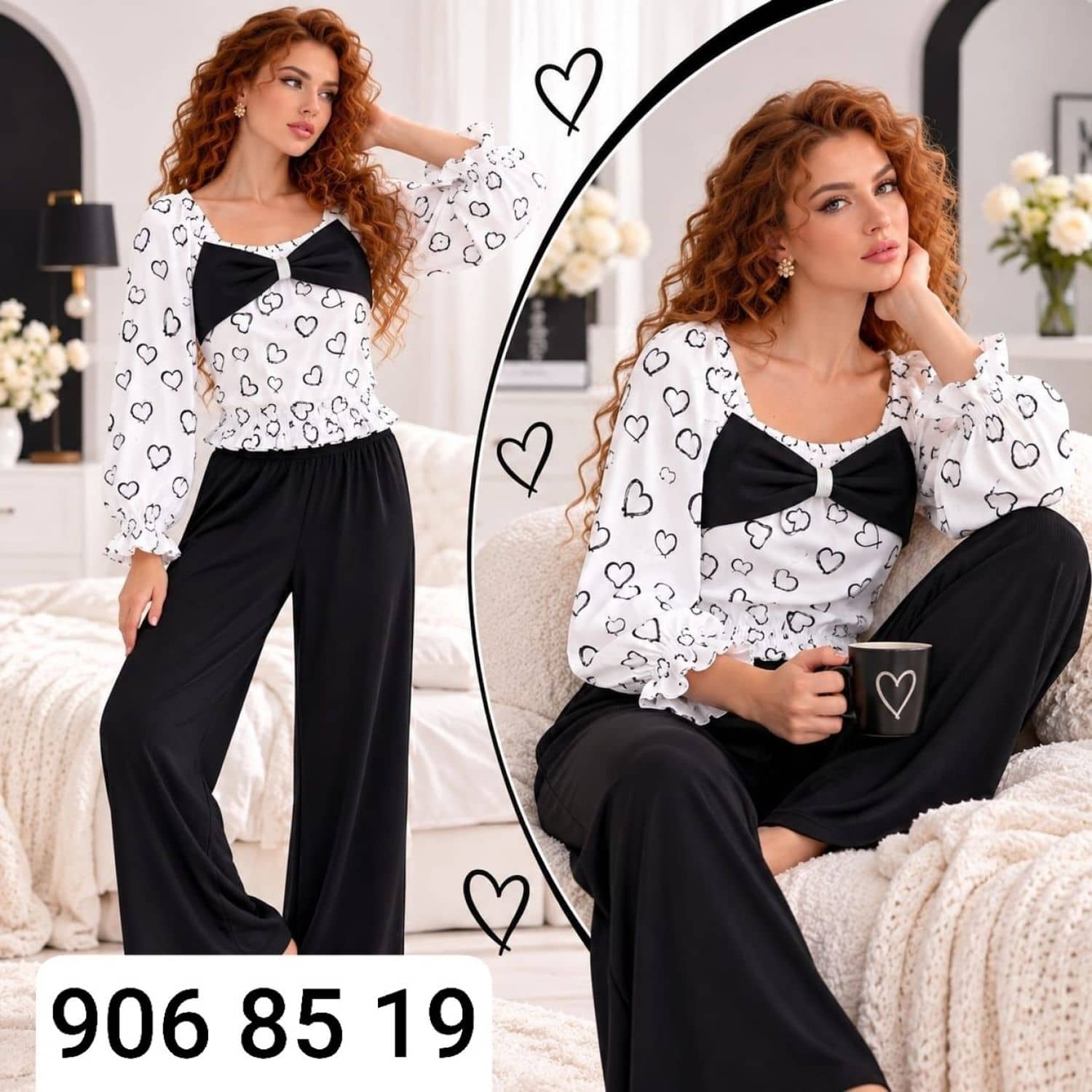 بيجامة قلوب BL-1383