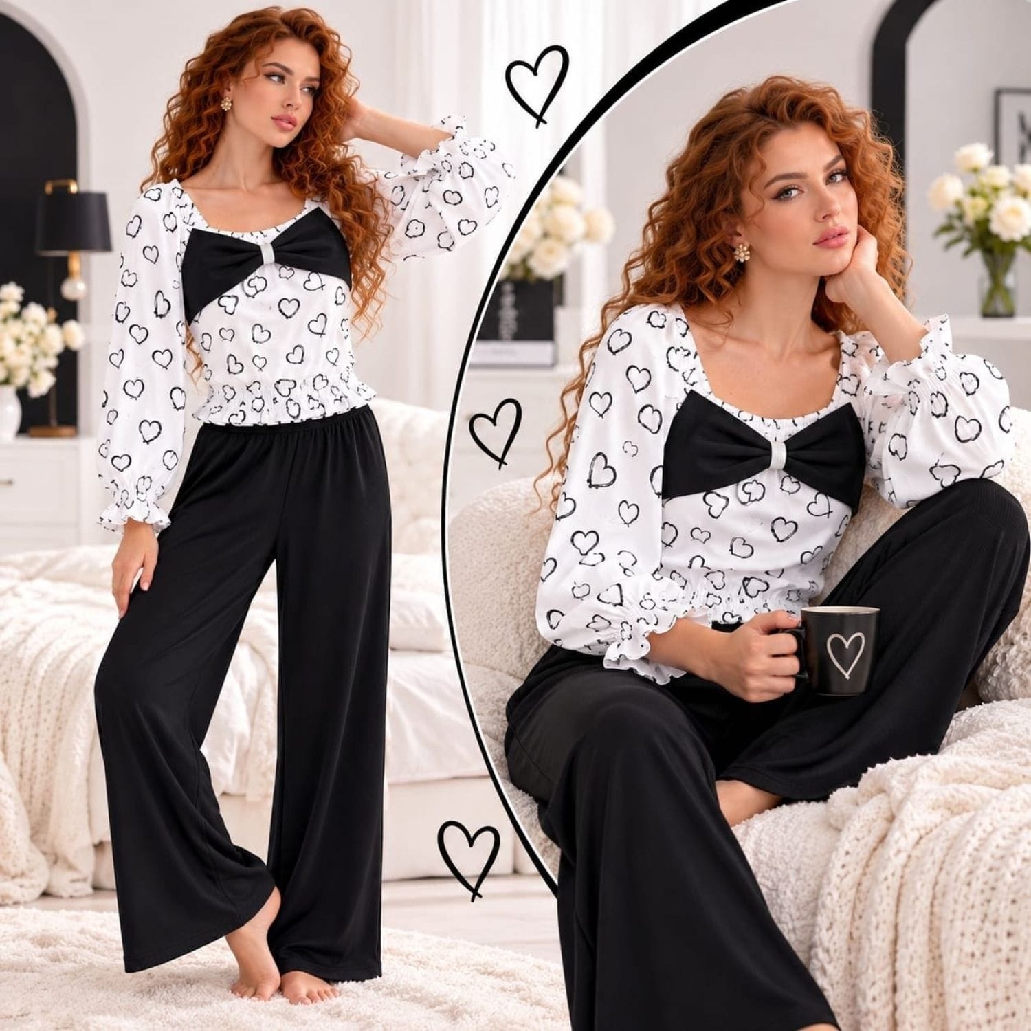 بيجامة قلوب BL-1383