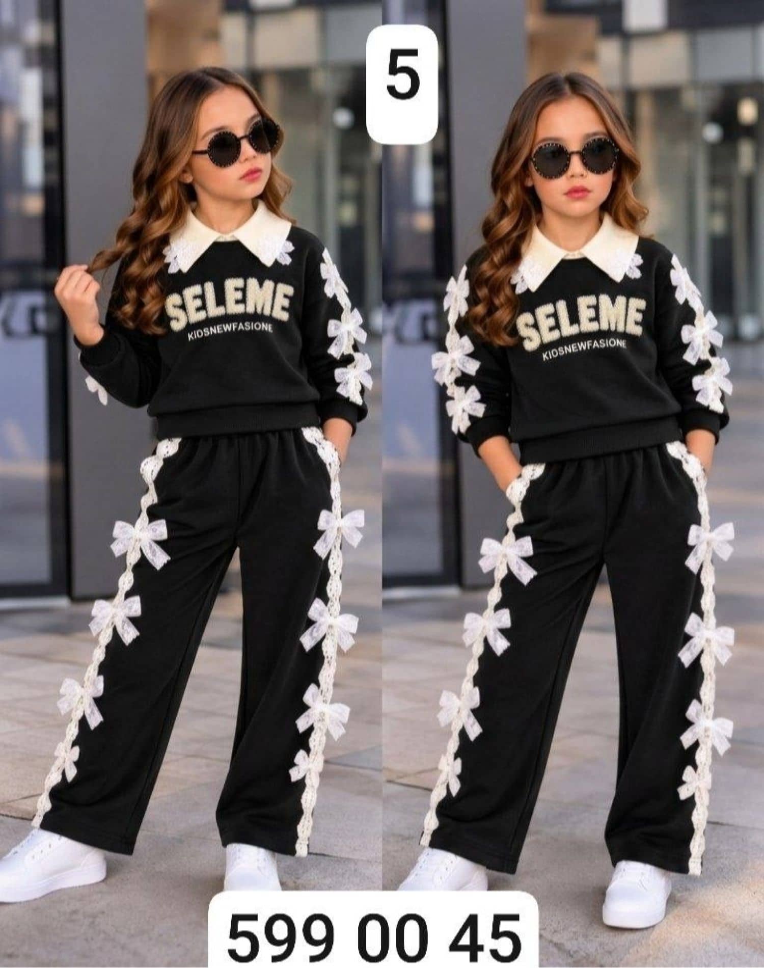 Girls' Pajamas with SE Collar