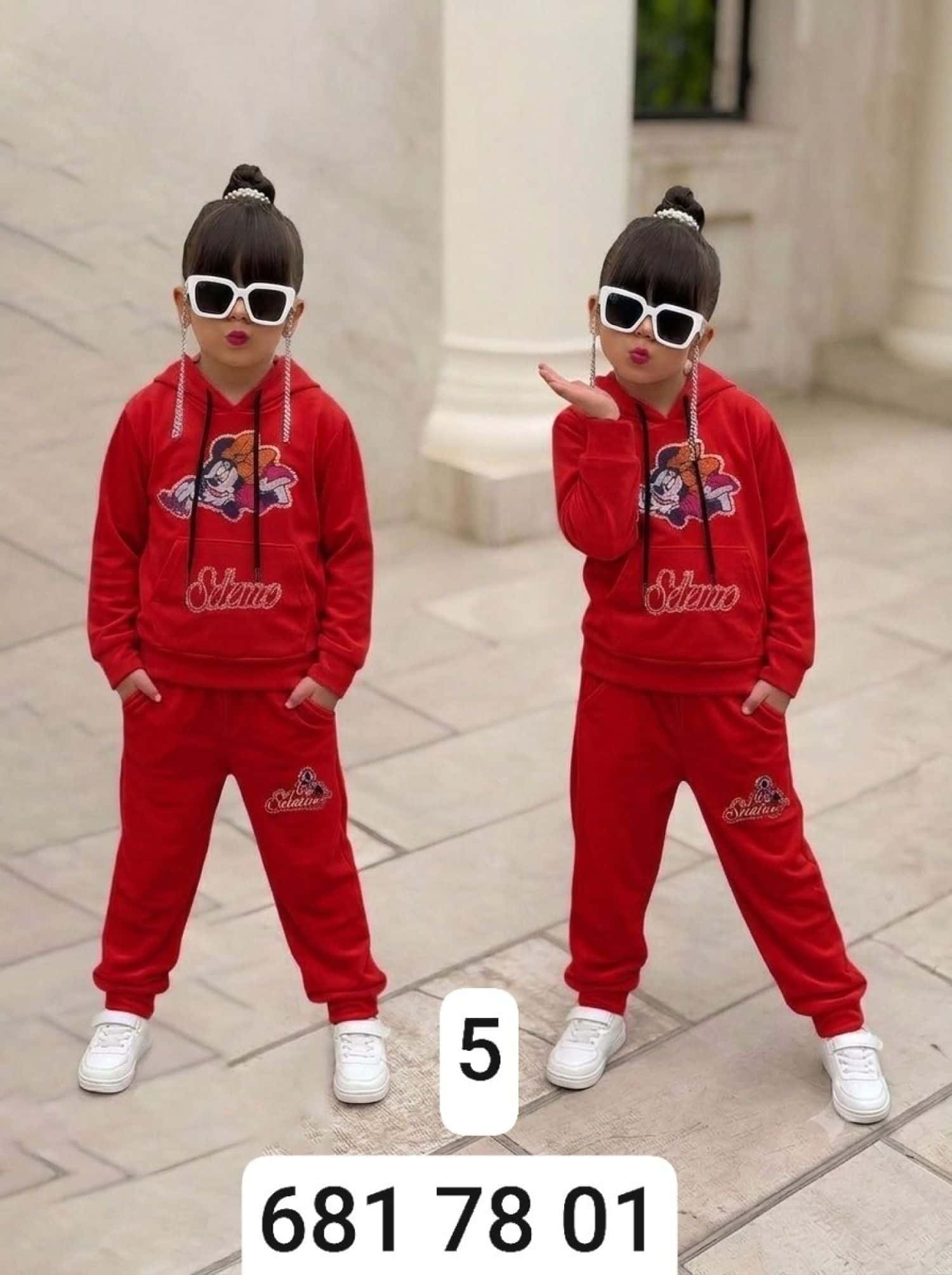 بيجامة بناتي مخمل ميكي 1