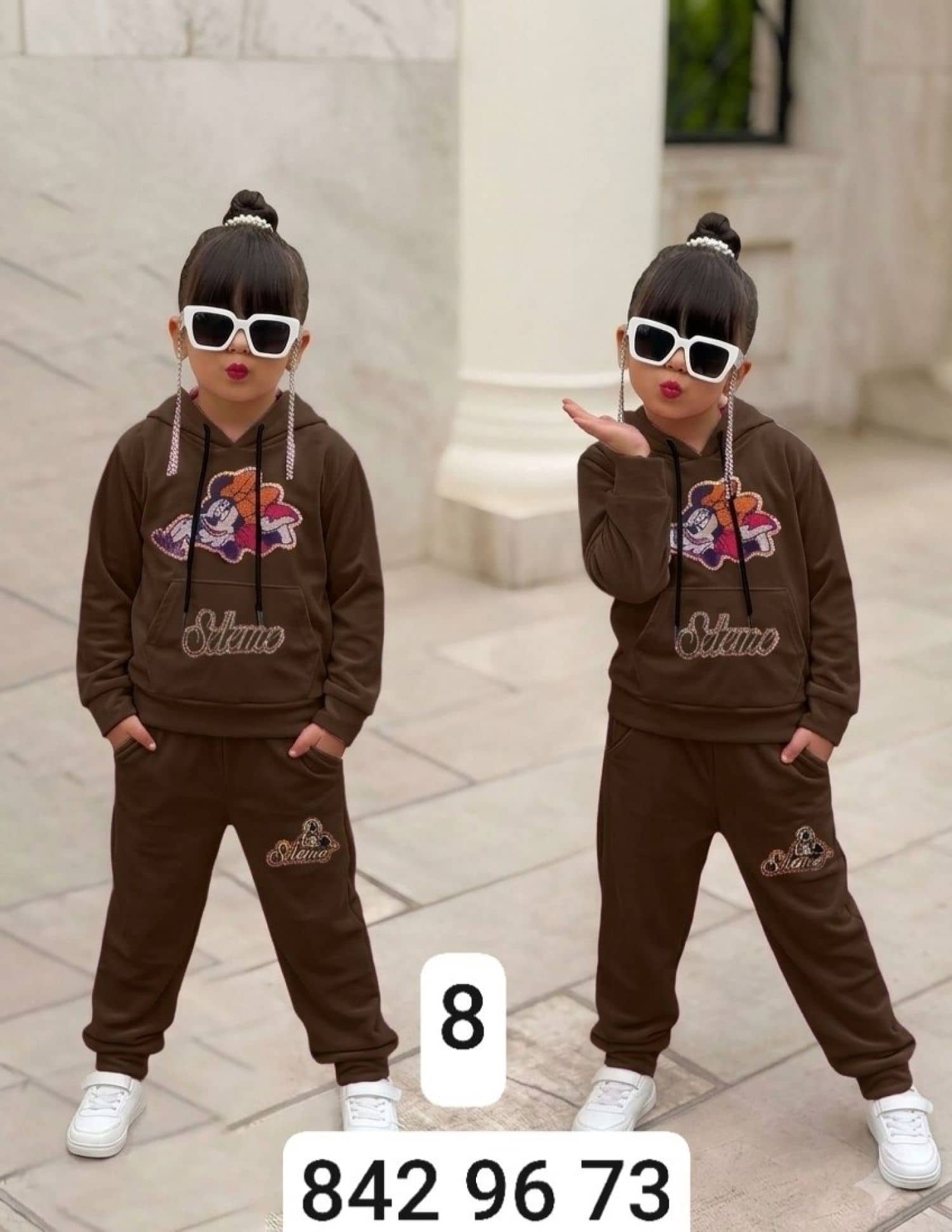 Girls Mickey Velvet Pajamas