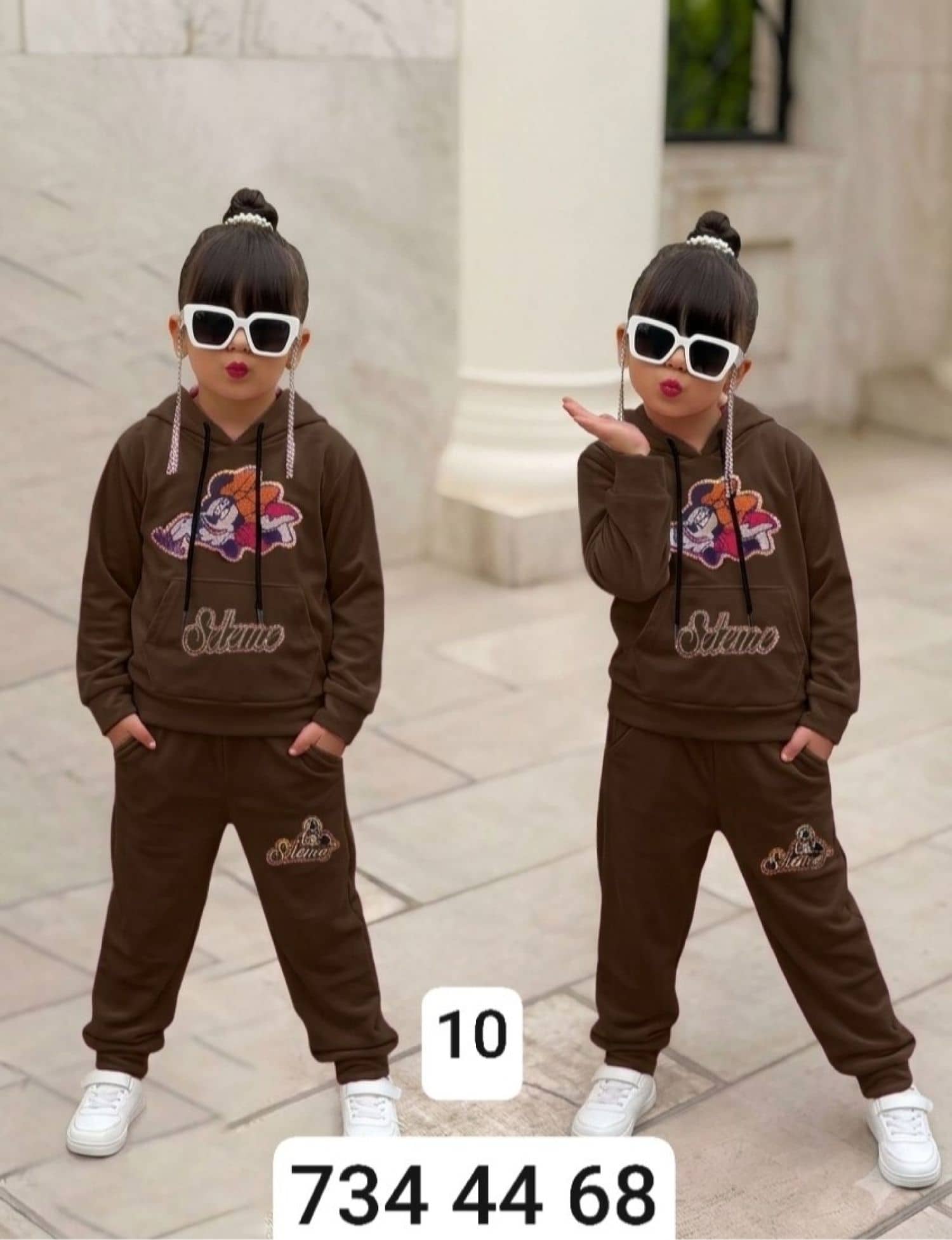 Girls Velvet Mickey Pajamas