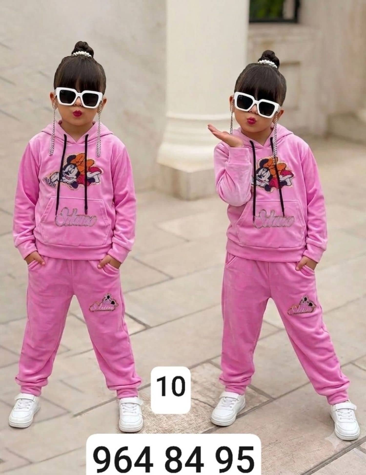 Girls' Velvet Mickey Pajamas