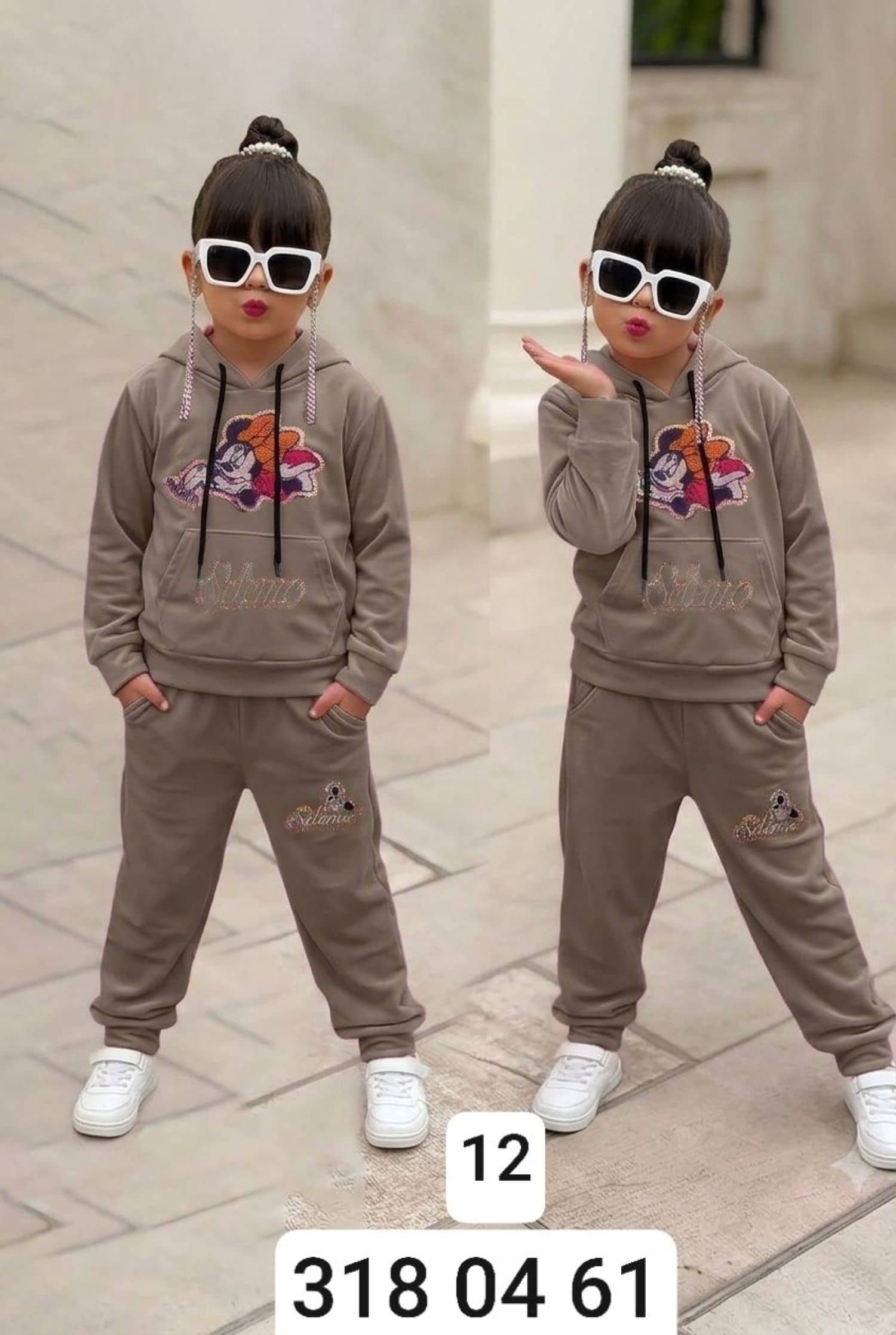 Girls Velvet Mickey Pajamas
