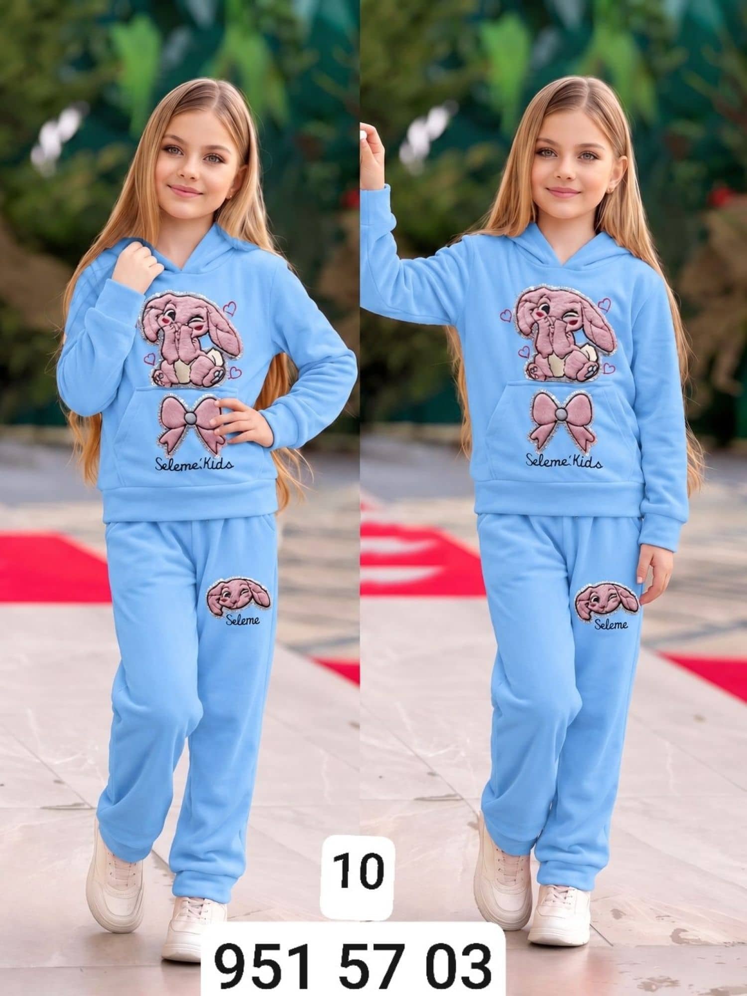 Girls Rabbit Pajamas