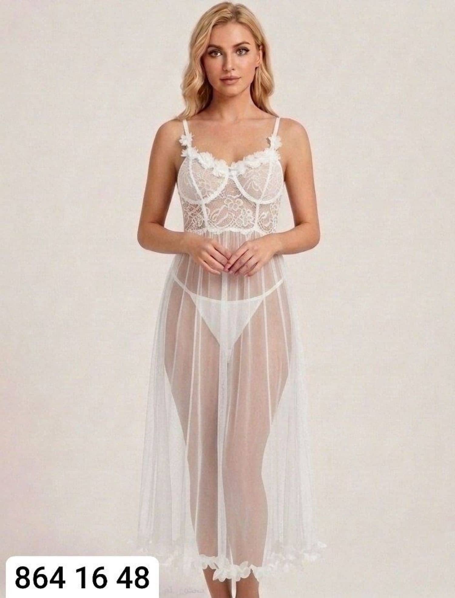 Long tulle skirt F-43