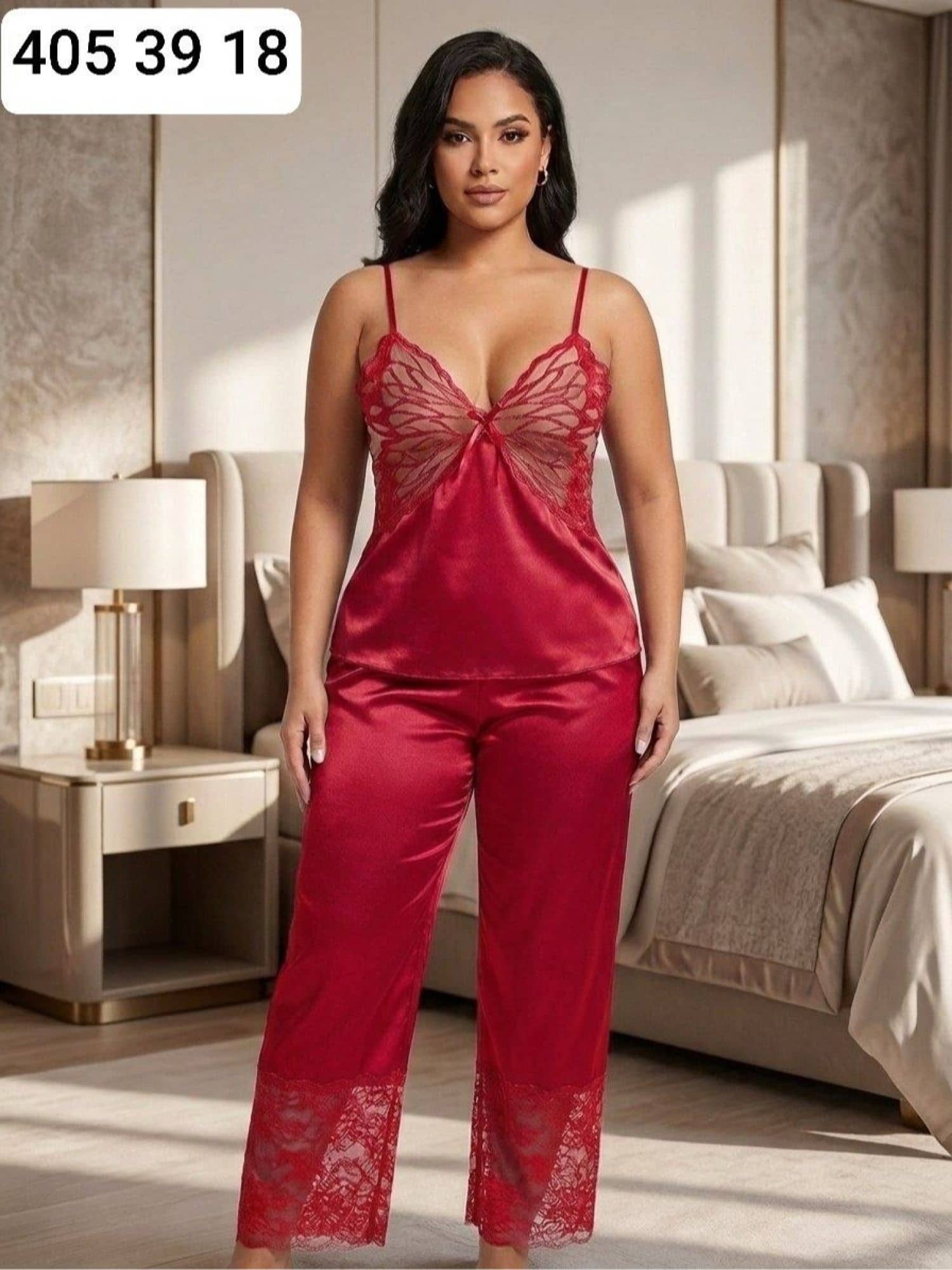 Gelin Askılı Pijama Takımı F10