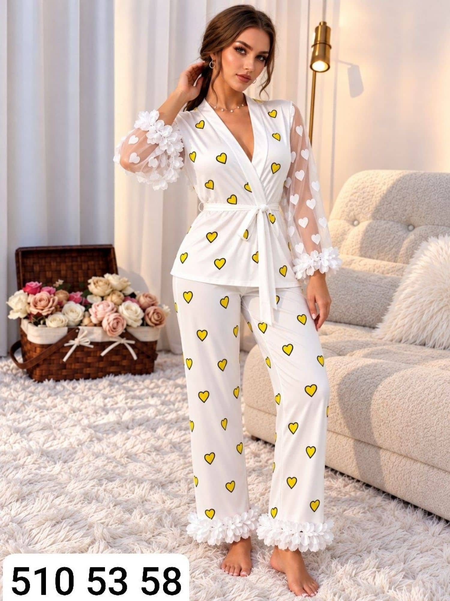 MK-19 Bridal Satin Pajamas