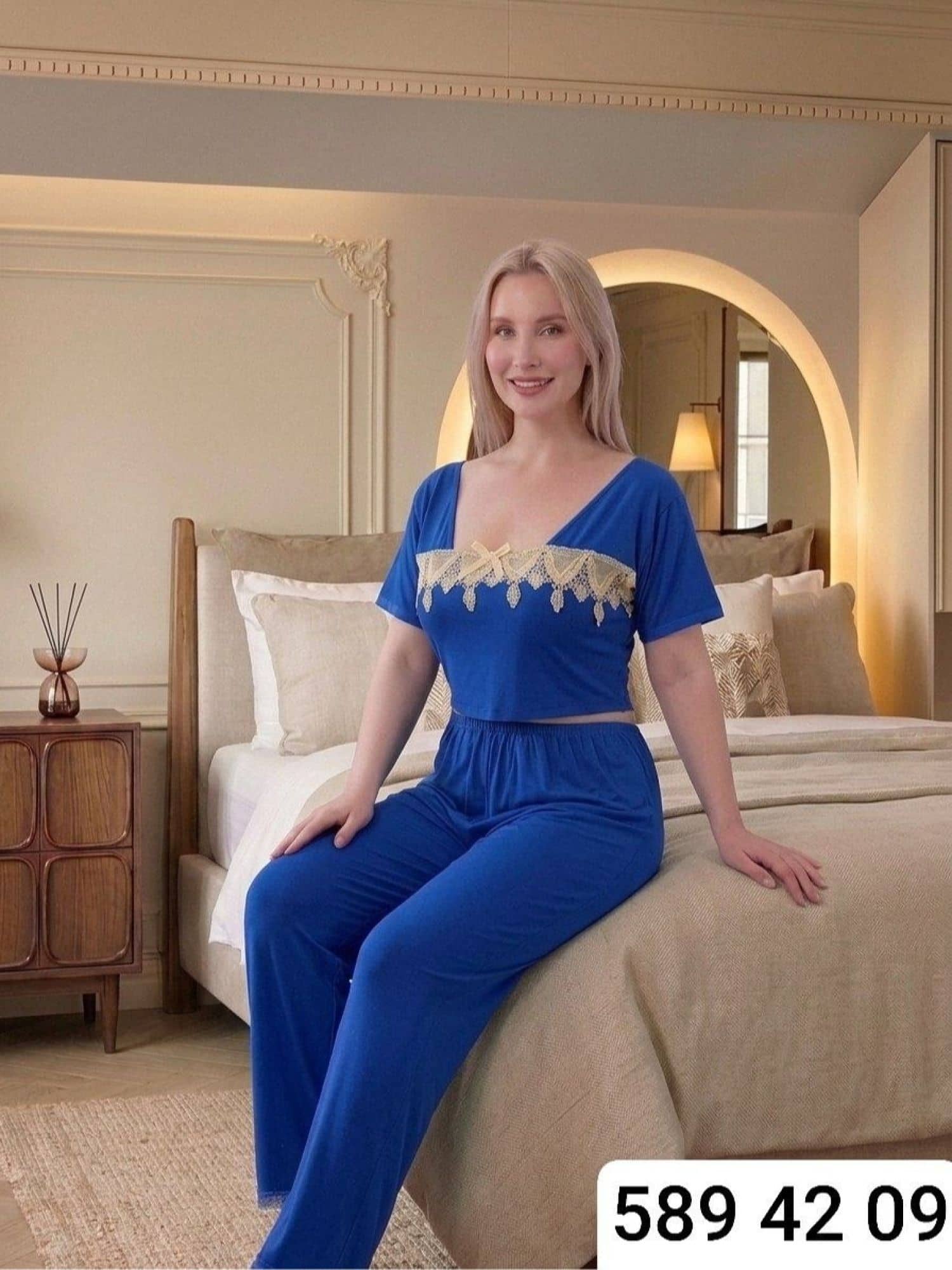 Kadın Kısa Kollu Pijama L2435