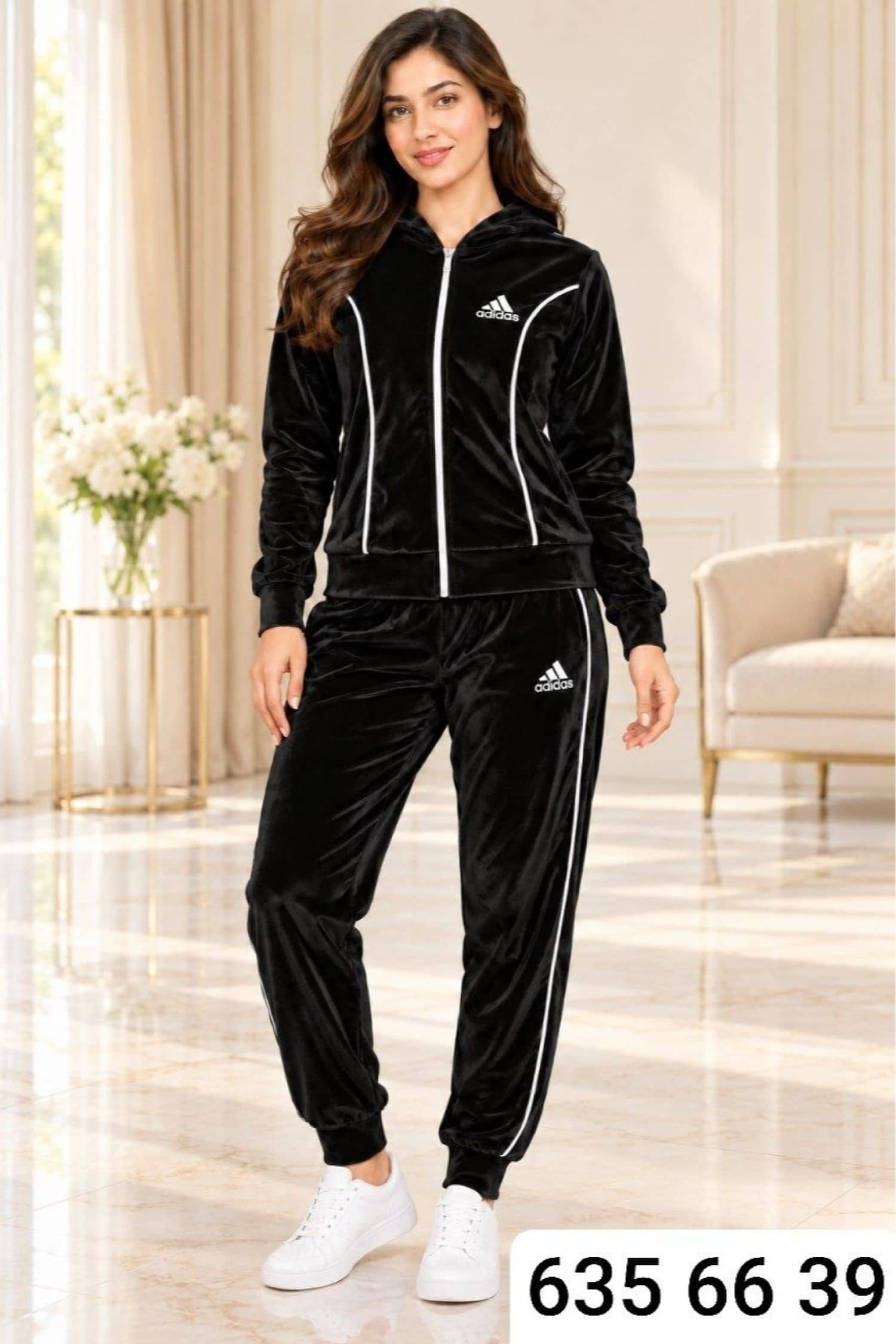 بيجامة مخمل adidas