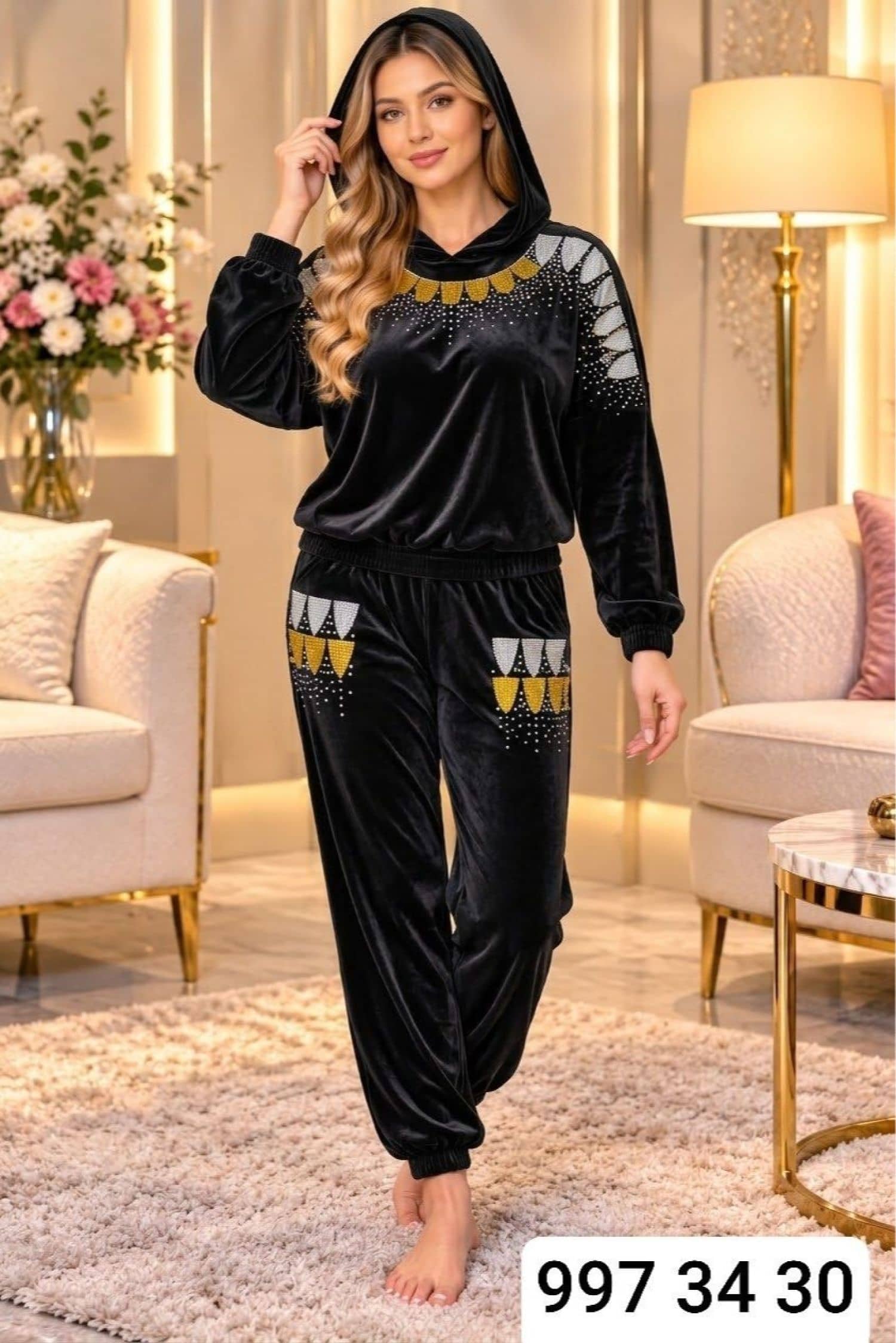 Diamond Velvet Pajamas 2458
