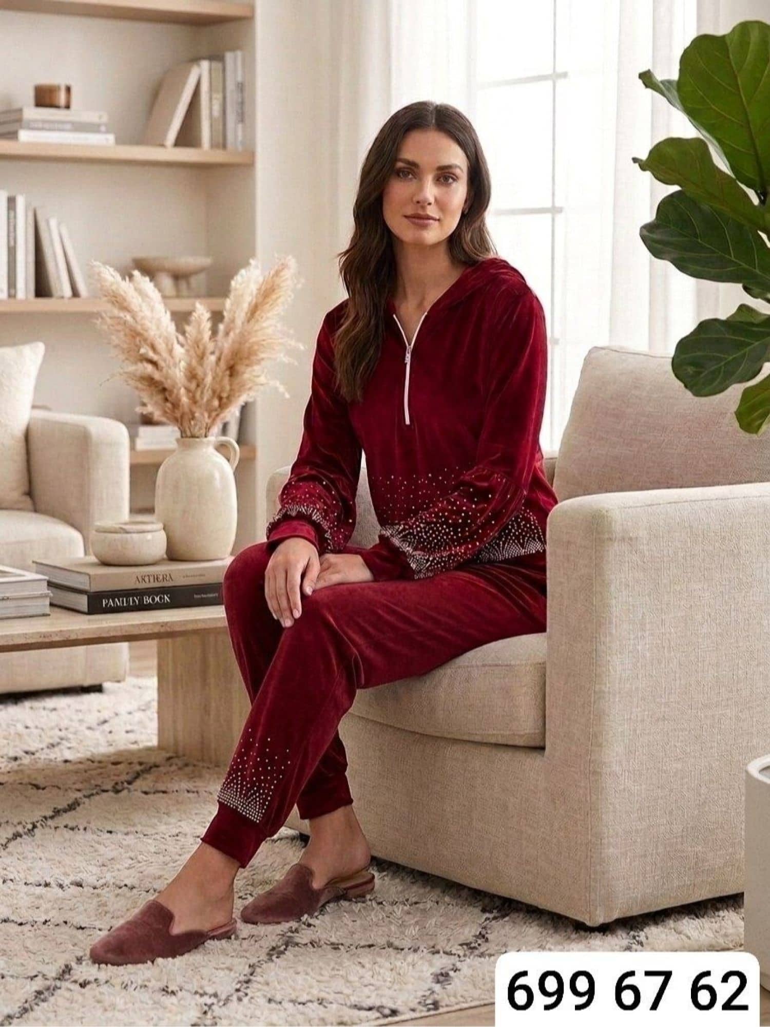 Diamond Zipper Pajamas 676