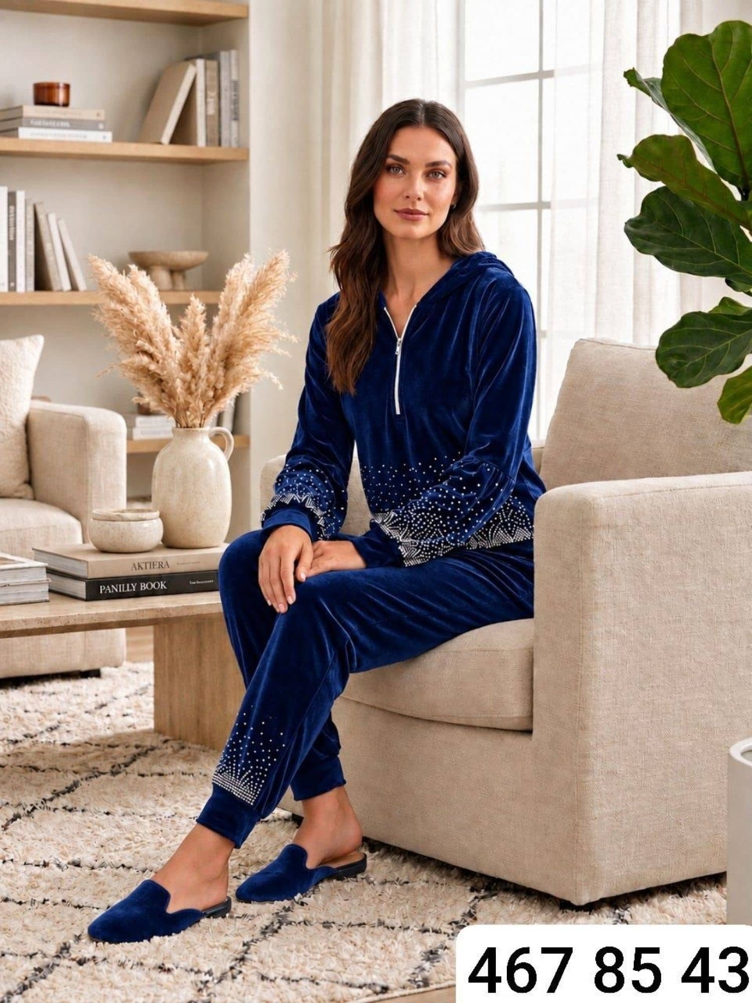 Diamond Zipper Pajamas 676