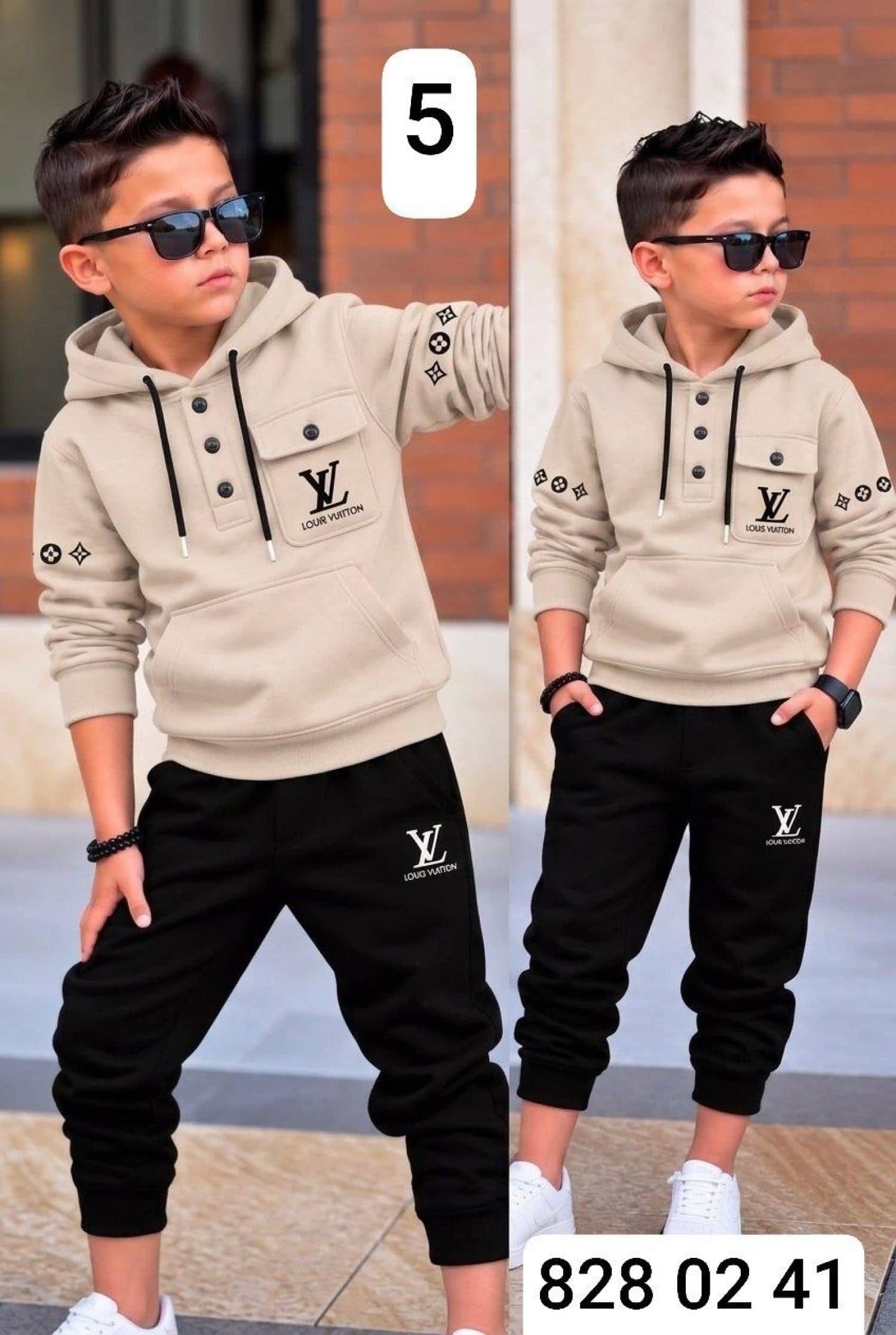 Boys' Hooded LV Pajamas