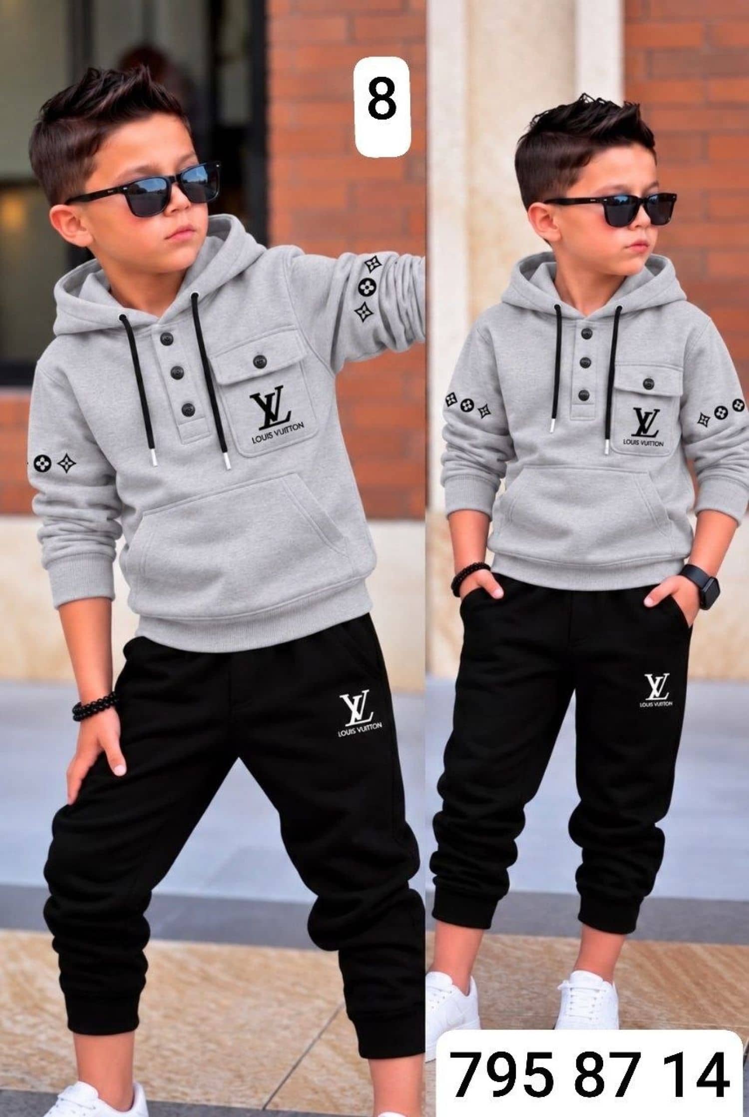 Erkek Çocuk Kapüşonlu Pijama LV