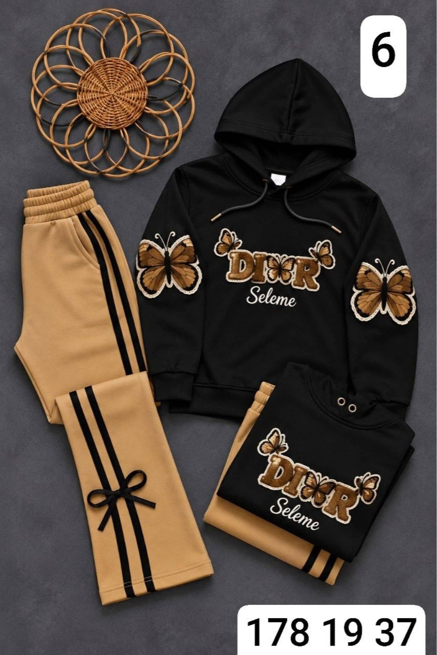 Kız Çocuk Kelebek Pijama SE-DIOR