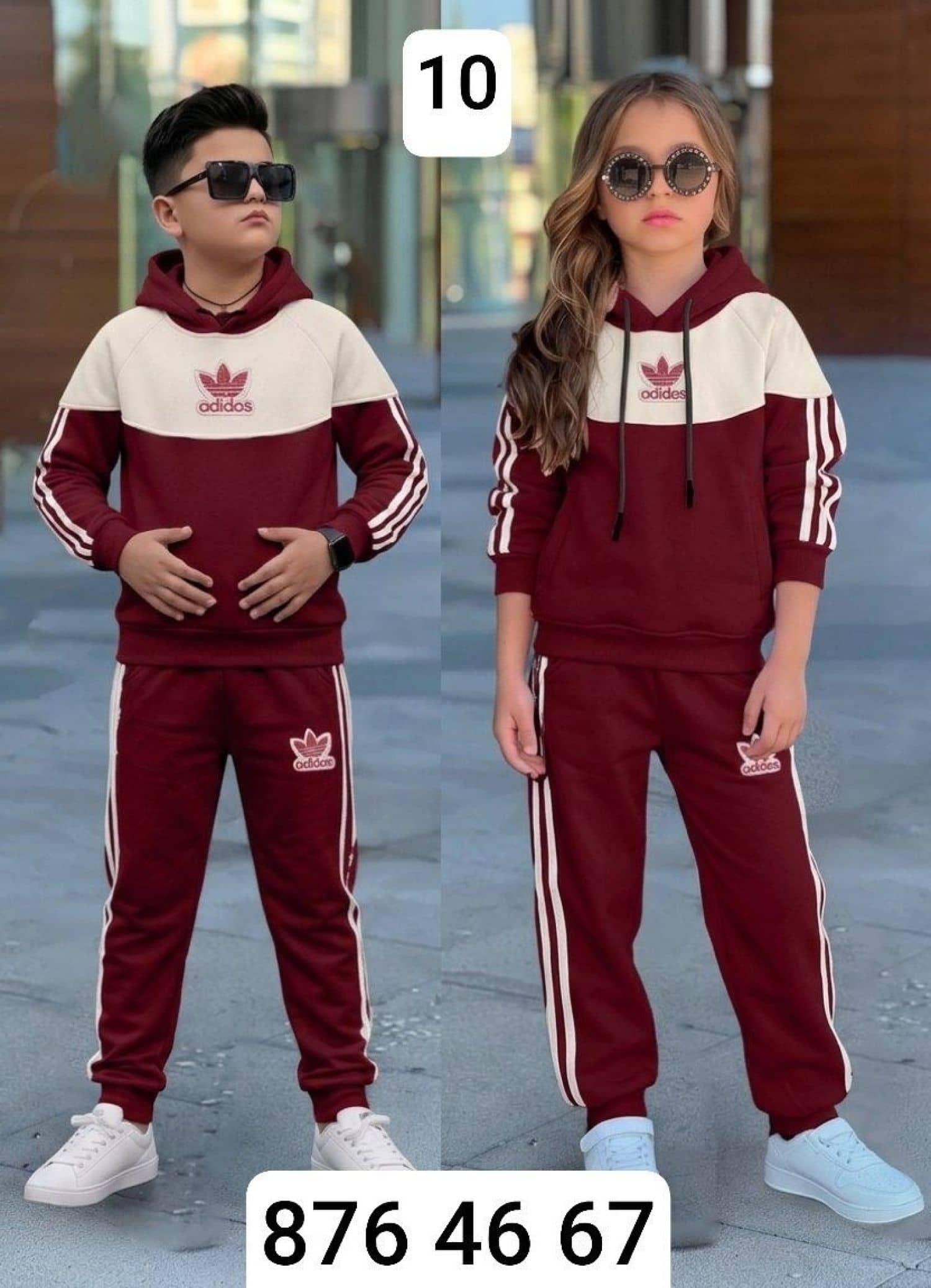 Adidas Erkek Çocuk Çift Pijama Takımı